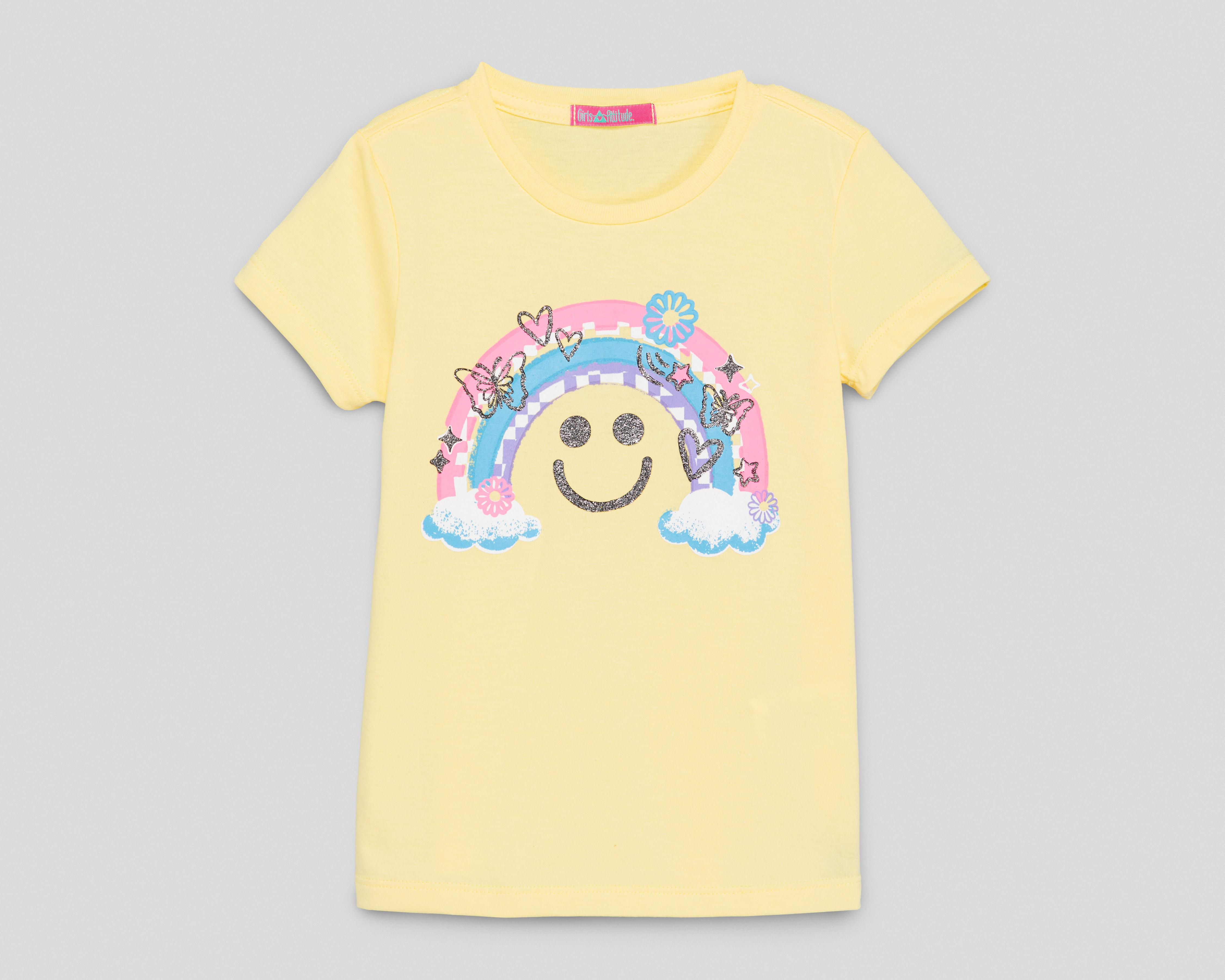 Playera Girls Attitude Manga Corta para Niña