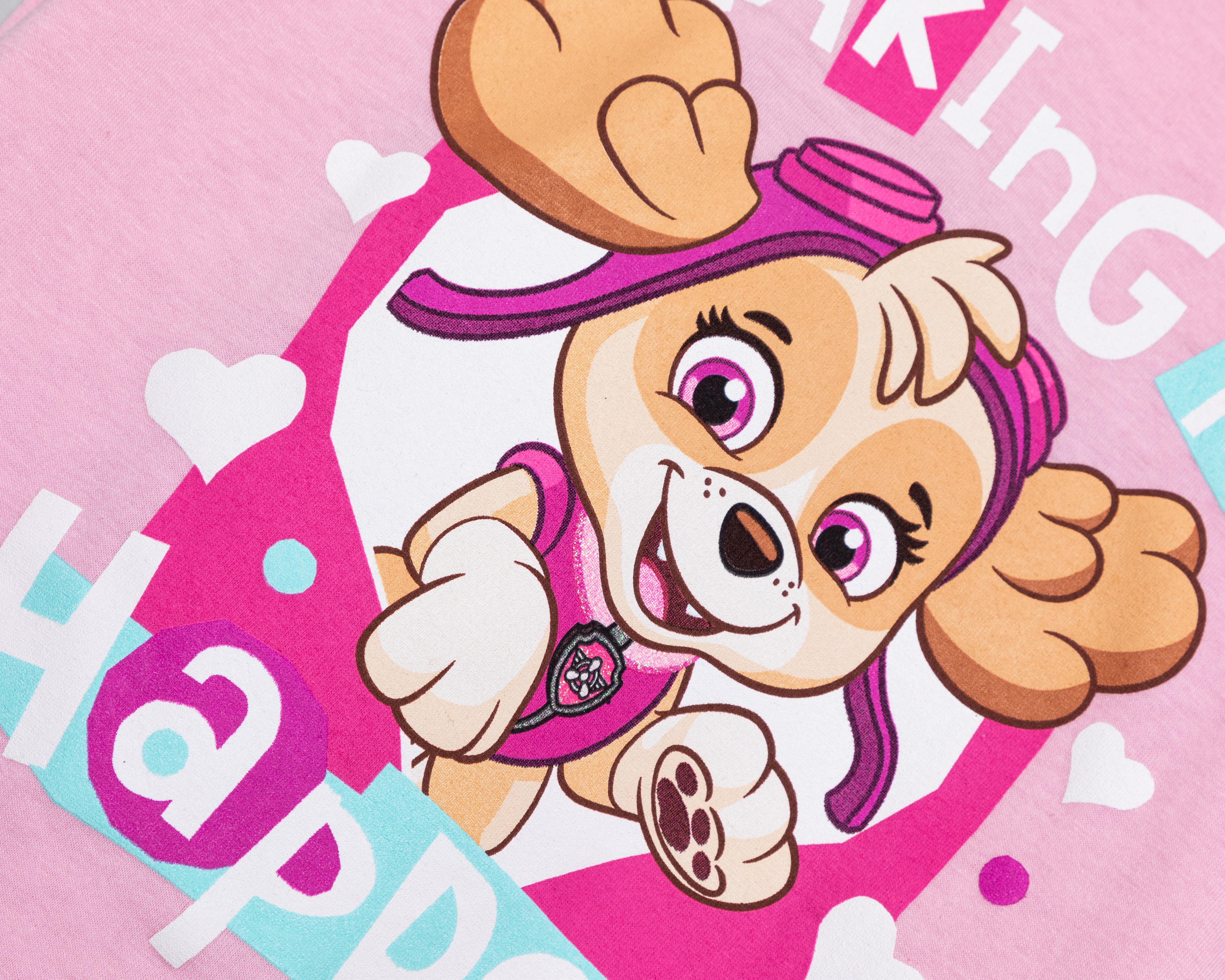 Foto 4 pulgar | Playera Paw Patrol Manga Corta Estampada para Niña