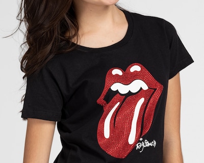 Foto 3 | Playera The Rolling Stones Manga Corta Estampada para Niña