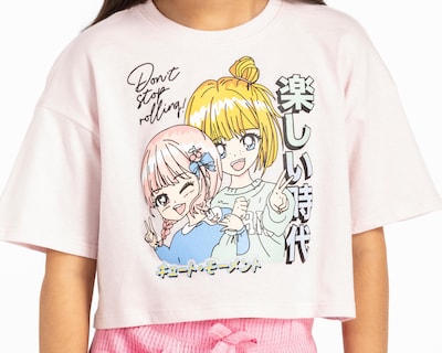 Foto 4 | Playera Girls Attitude Manga Corta Estampada Juvenil