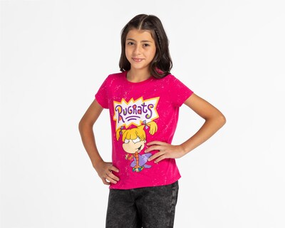 Foto 1 | Playera Rugrats Manga Corta Estampada para Niña