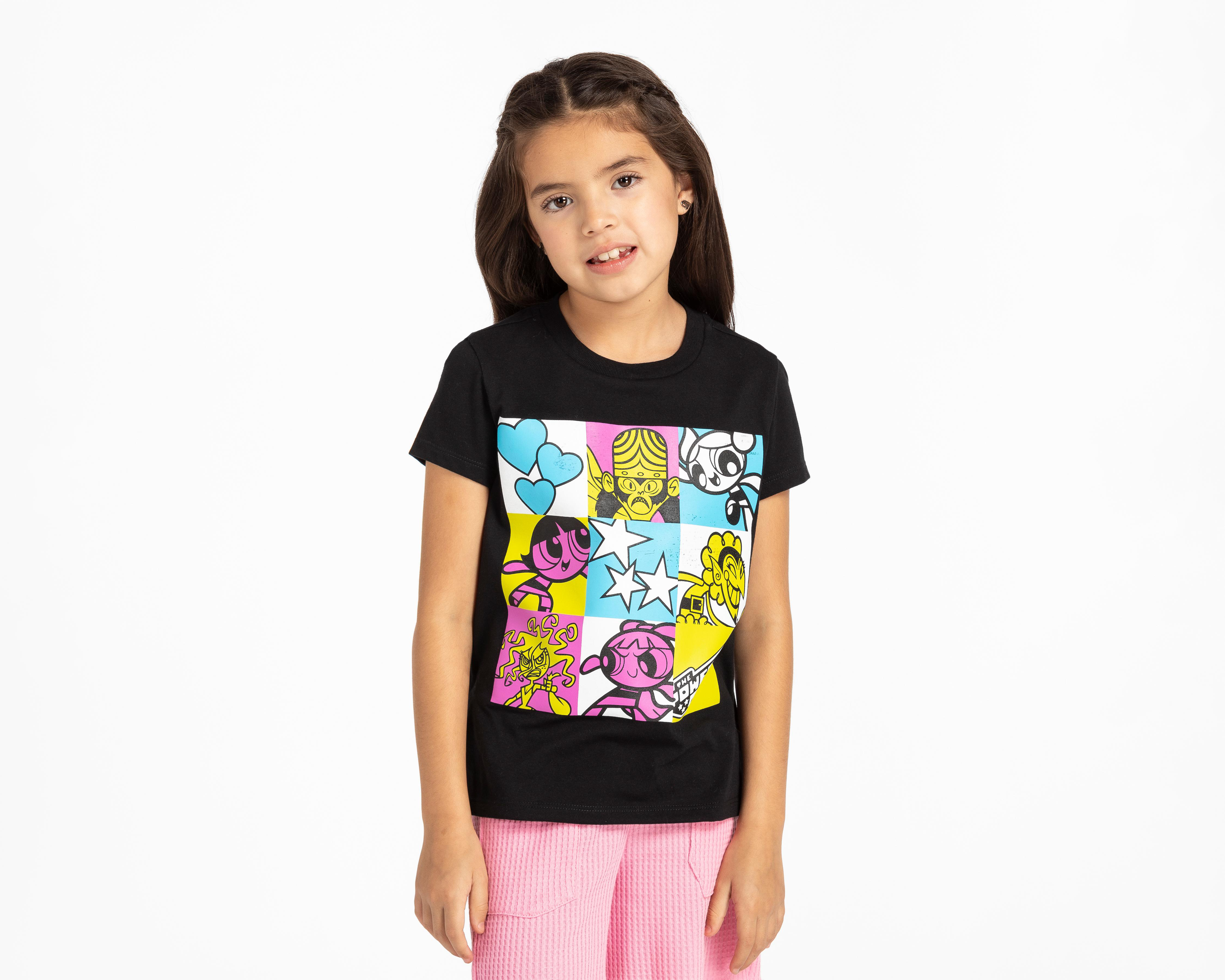 Foto 2 pulgar | Playera The Powerpuff Girls Manga Corta Estampada Juvenil