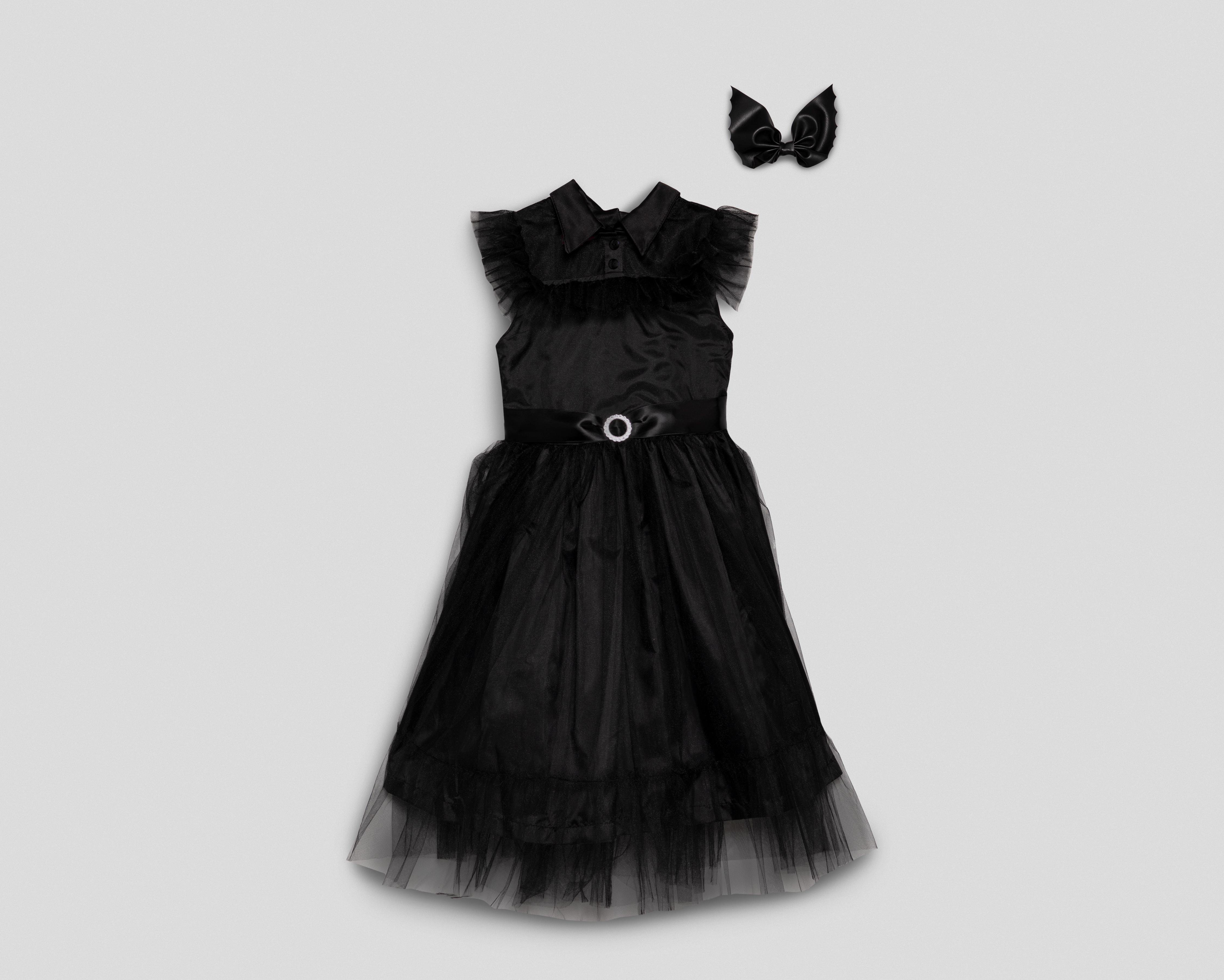 Vestido Negro Girls Attitude para Niña con Moño