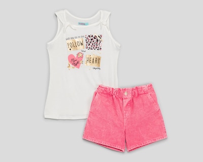Foto 1 | Conjunto de Short y Blusa Girls Attitude para Niña
