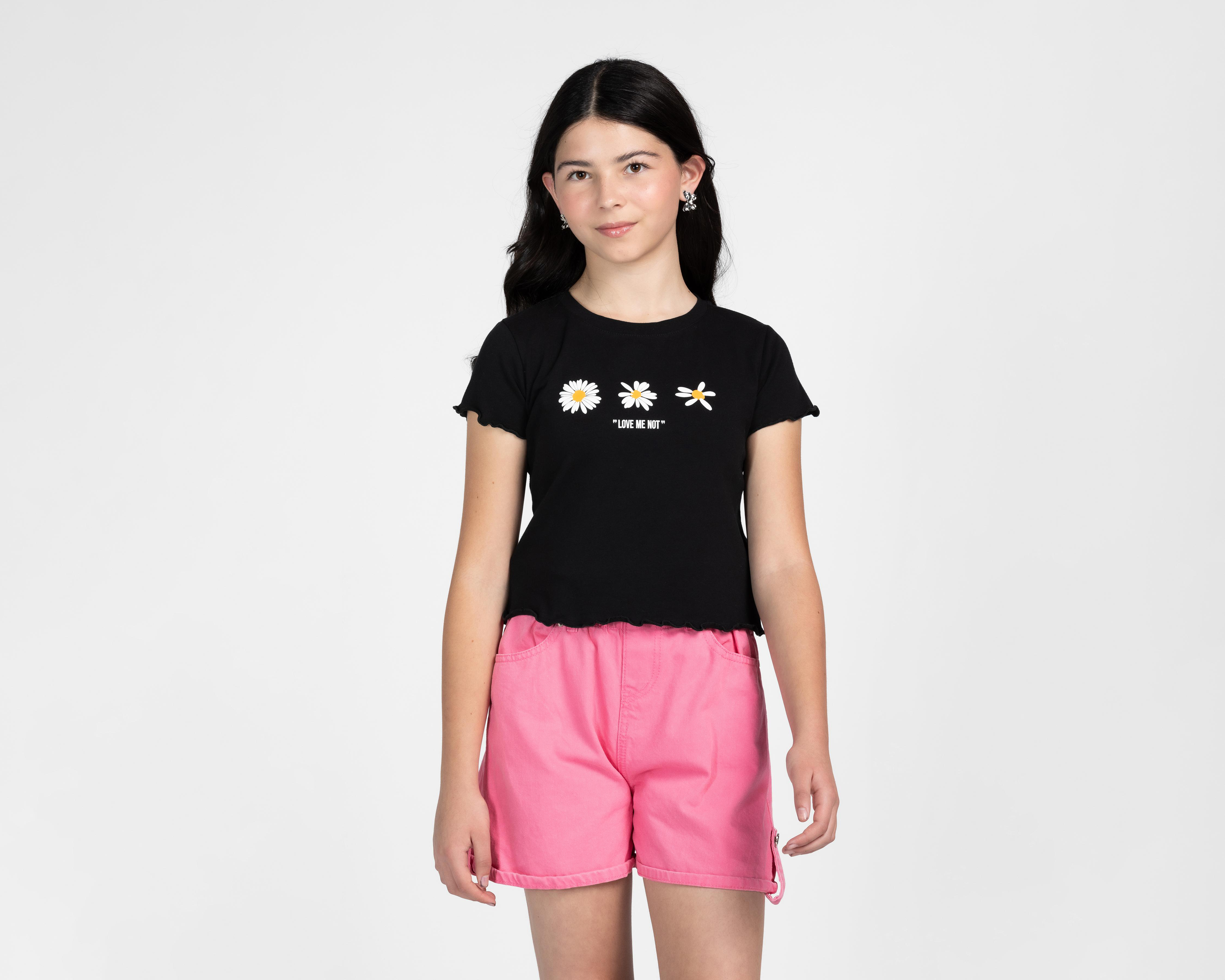 Playera Girls Attitude Estampada para Niña