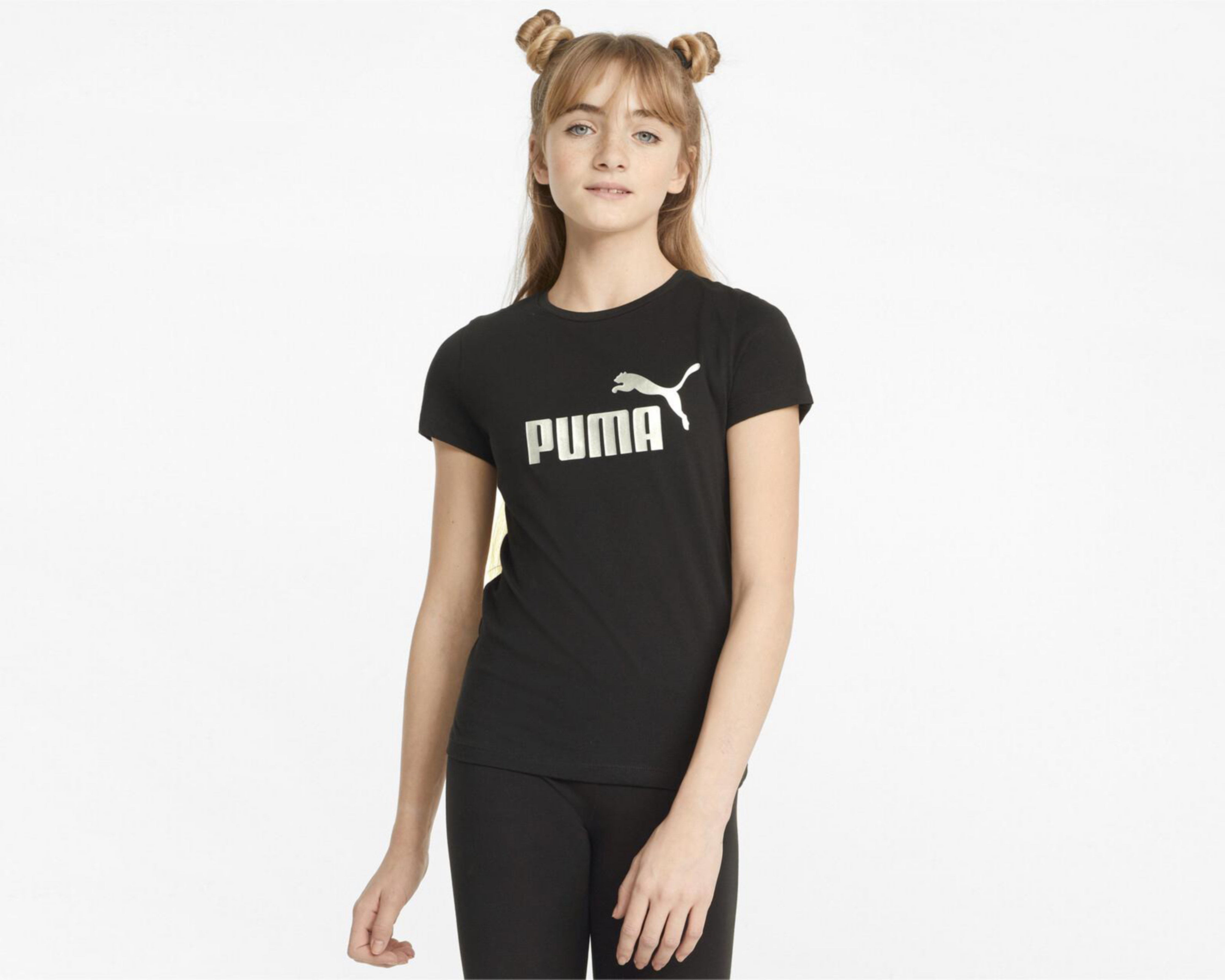 Foto 4 pulgar | Playera Deportiva Puma Manga Corta Estampada Juvenil