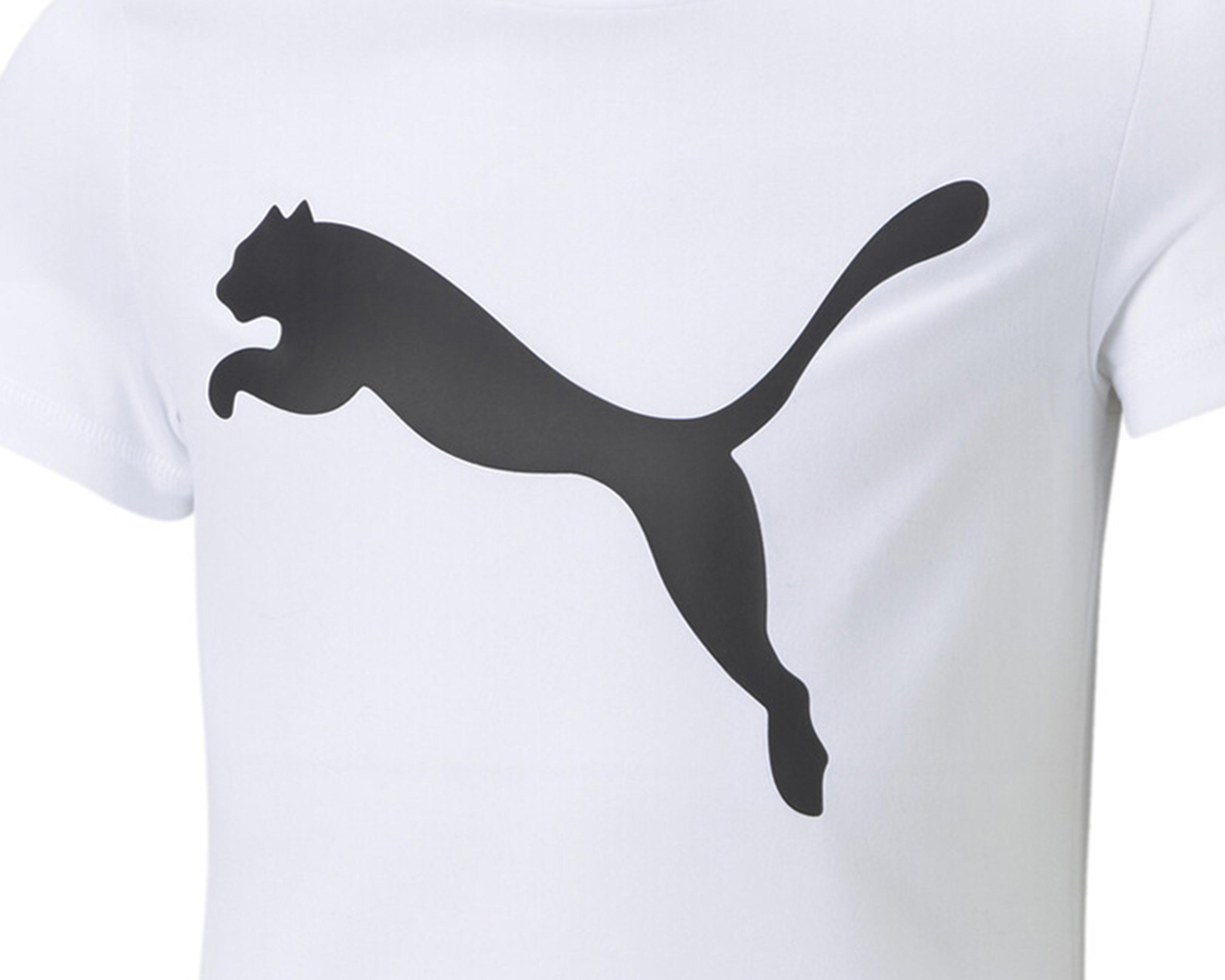 Foto 4 pulgar | Playera Deportiva Puma Manga Corta Estampada Juvenil