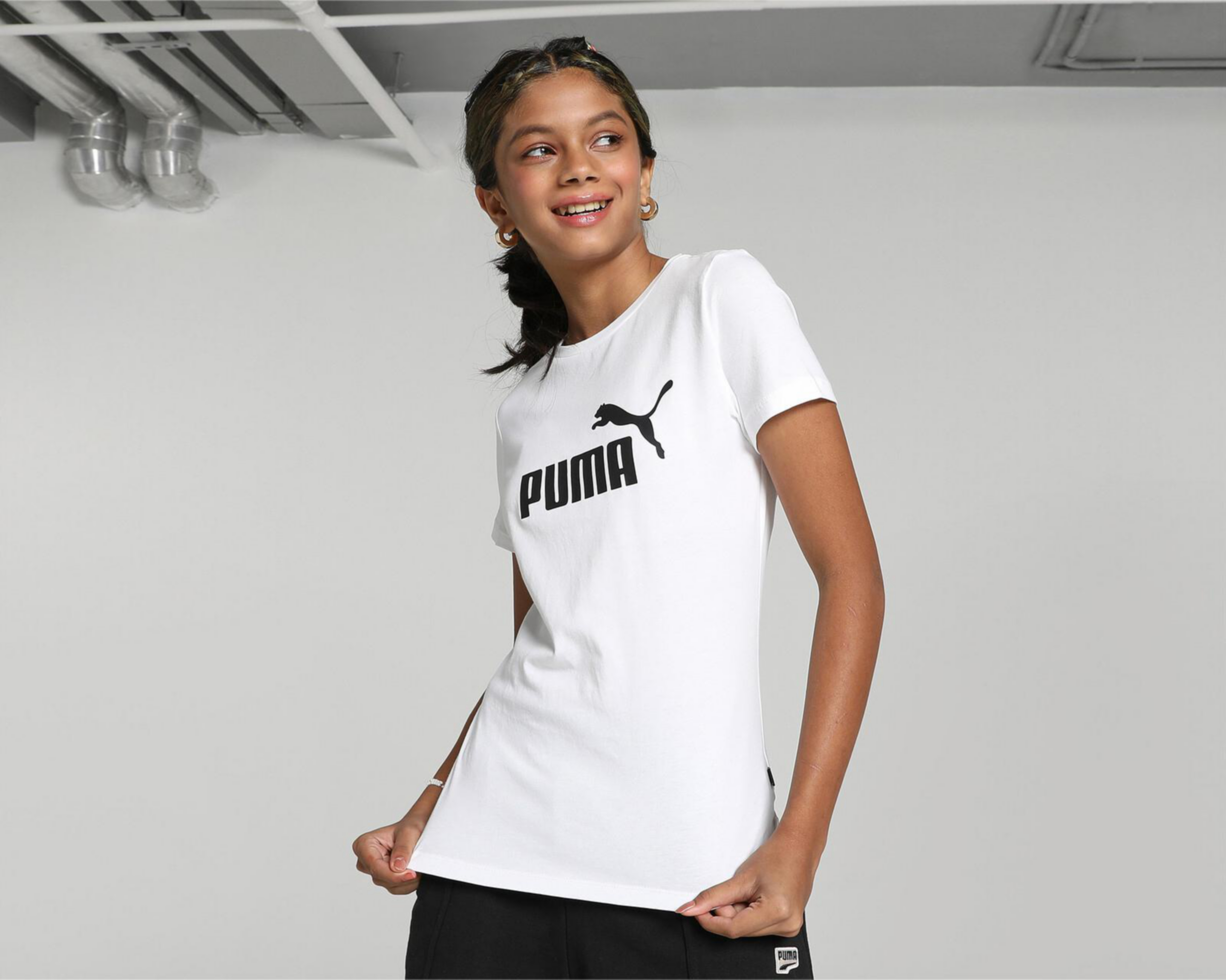 Foto 4 pulgar | Playera Deportiva Puma Manga Corta Juvenil