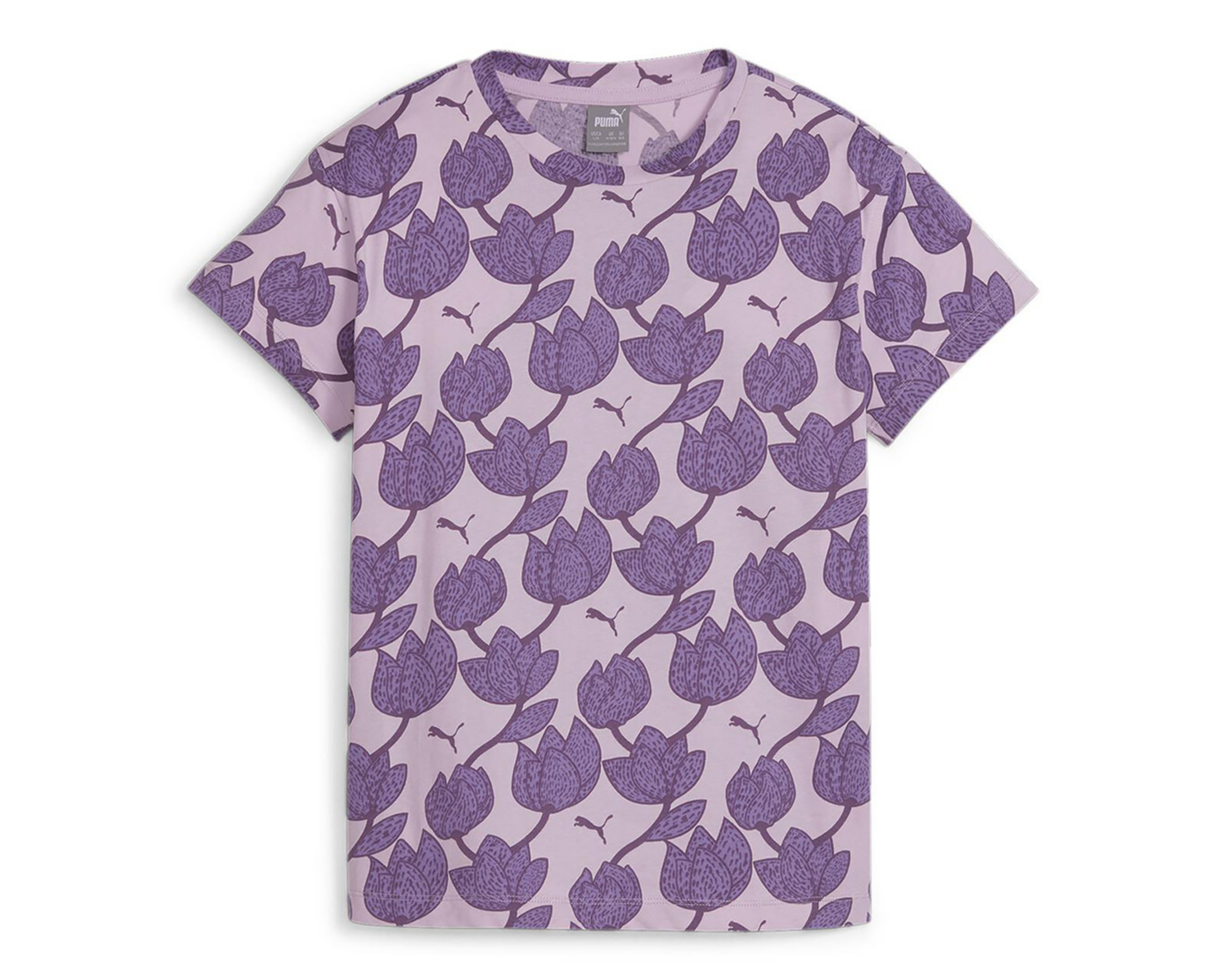 Playera Puma Manga Corta Floral Juvenil