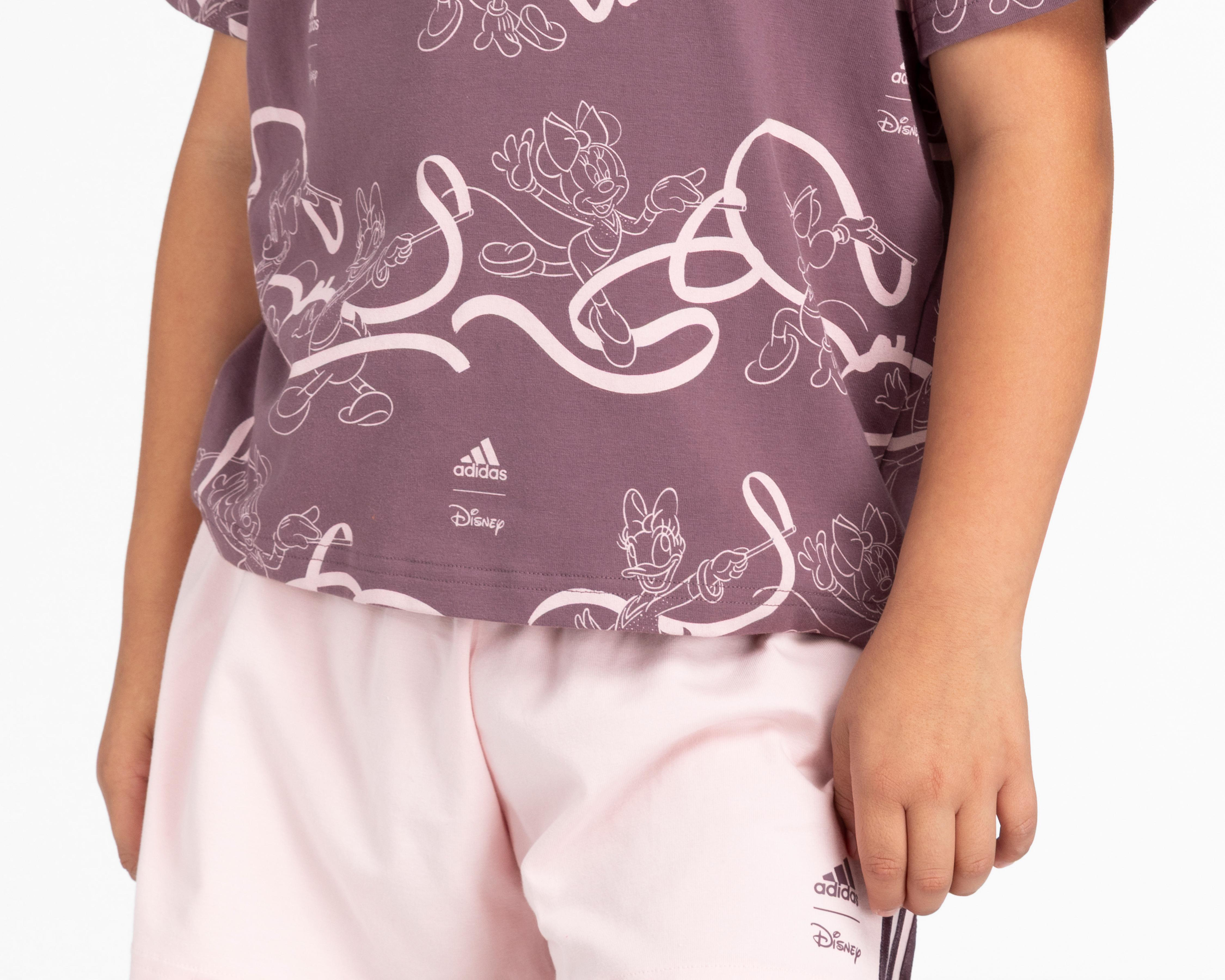 Foto 6 pulgar | Playera y Short Adidas Disney Minnie y Daisy para Niña
