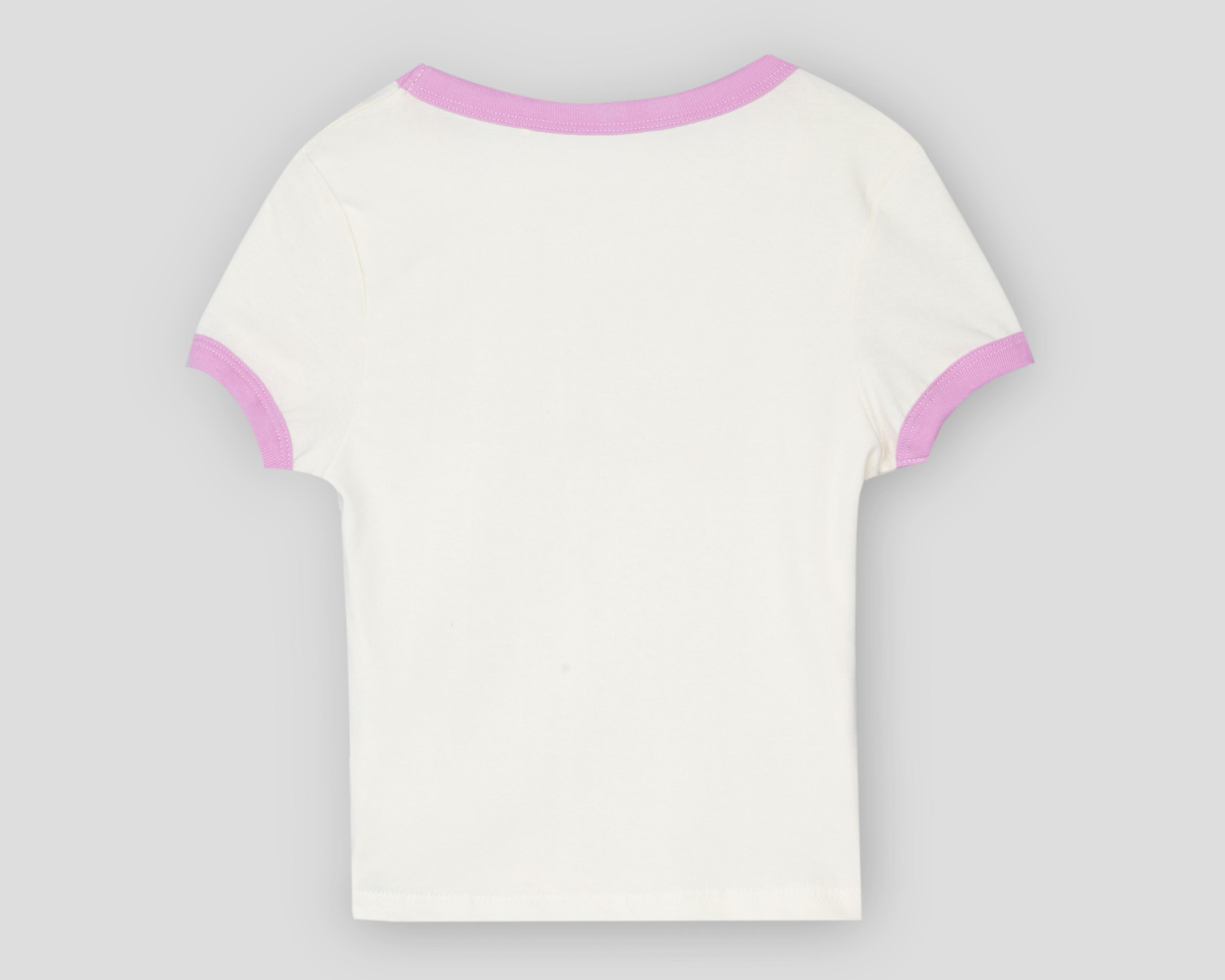 Foto 3 pulgar | Playera Refill Manga Corta Estampado para Niña