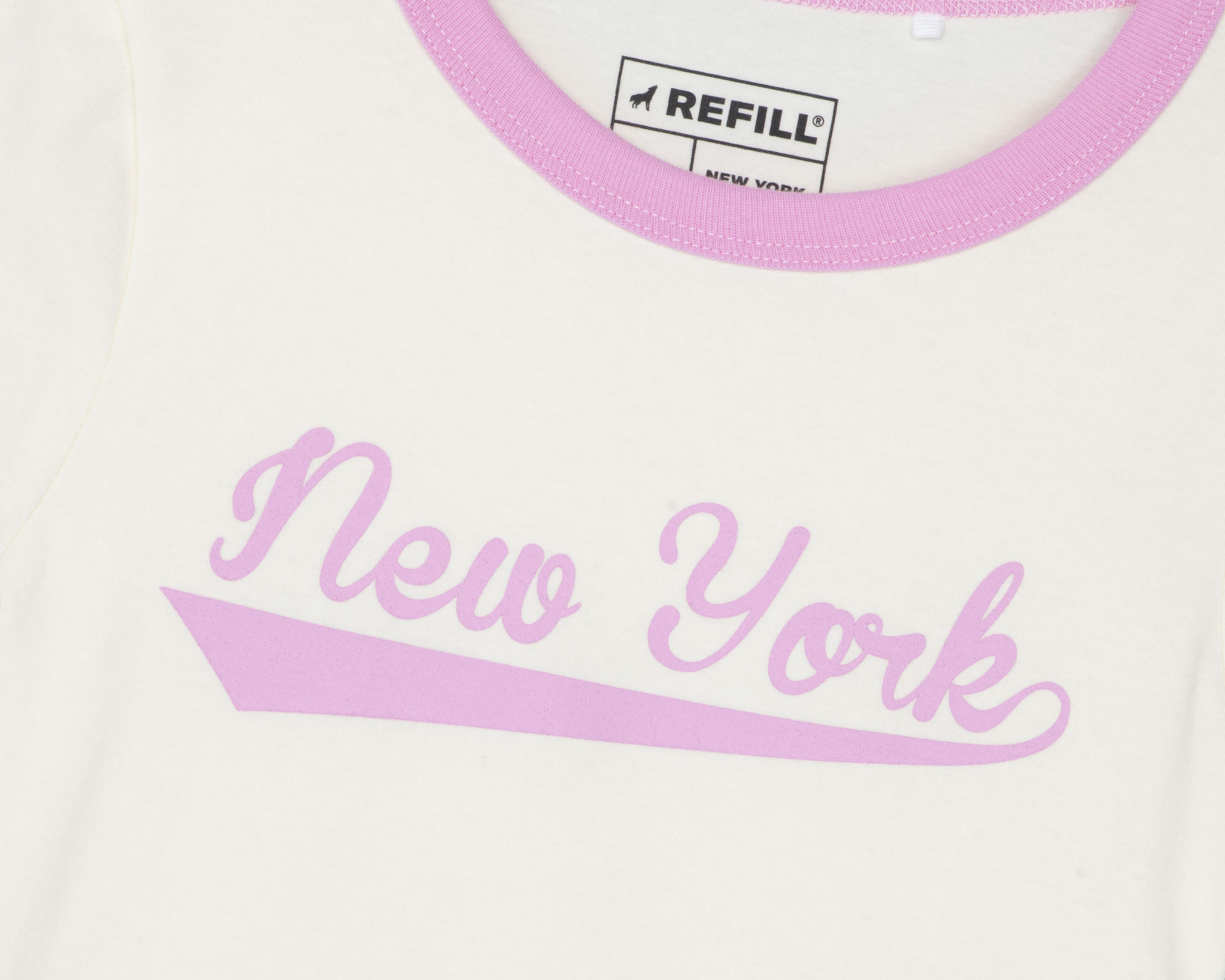 Foto 4 pulgar | Playera Refill Manga Corta Estampado para Niña