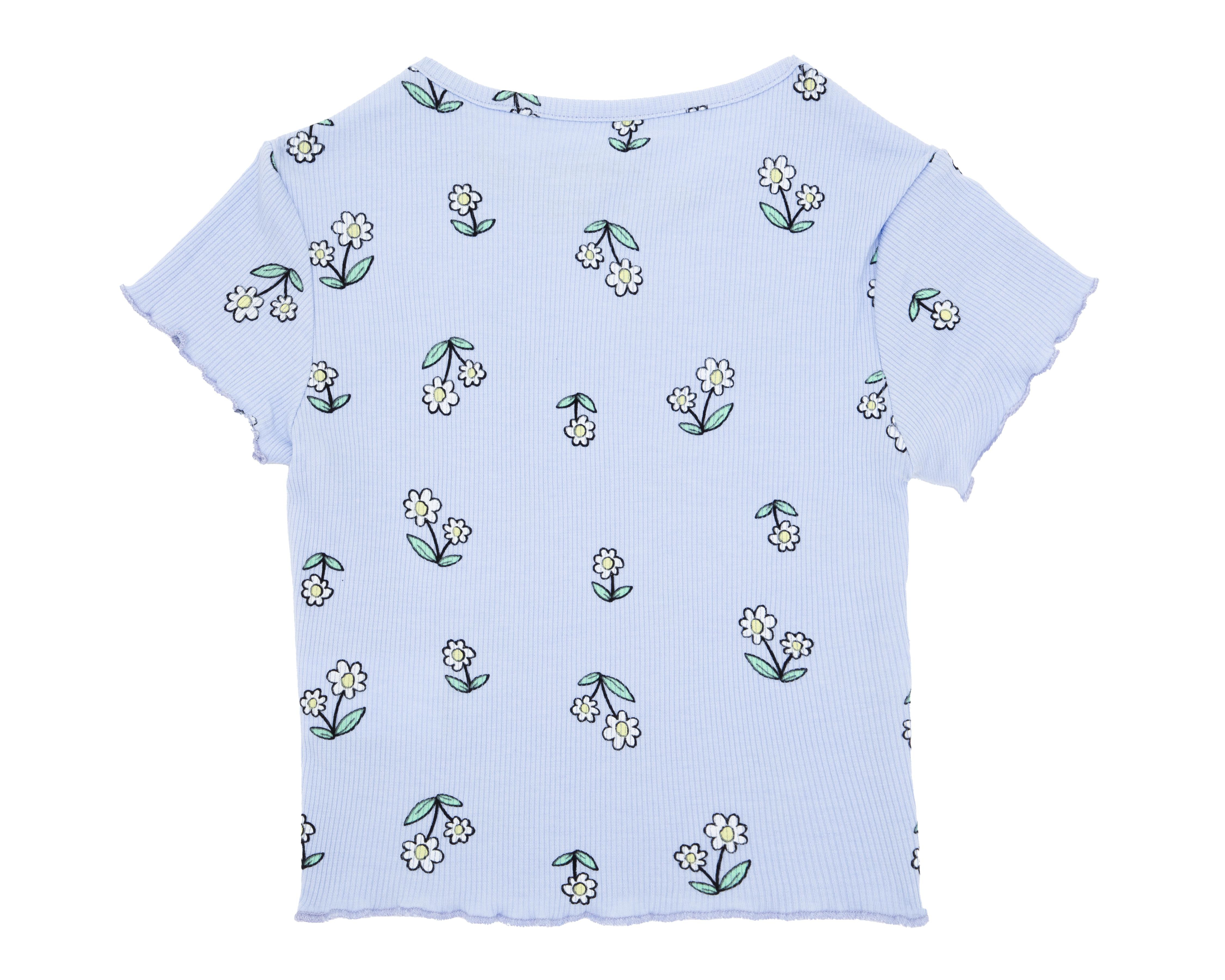 Foto 2 | Playera Refill Manga Corta Estampada para Niña