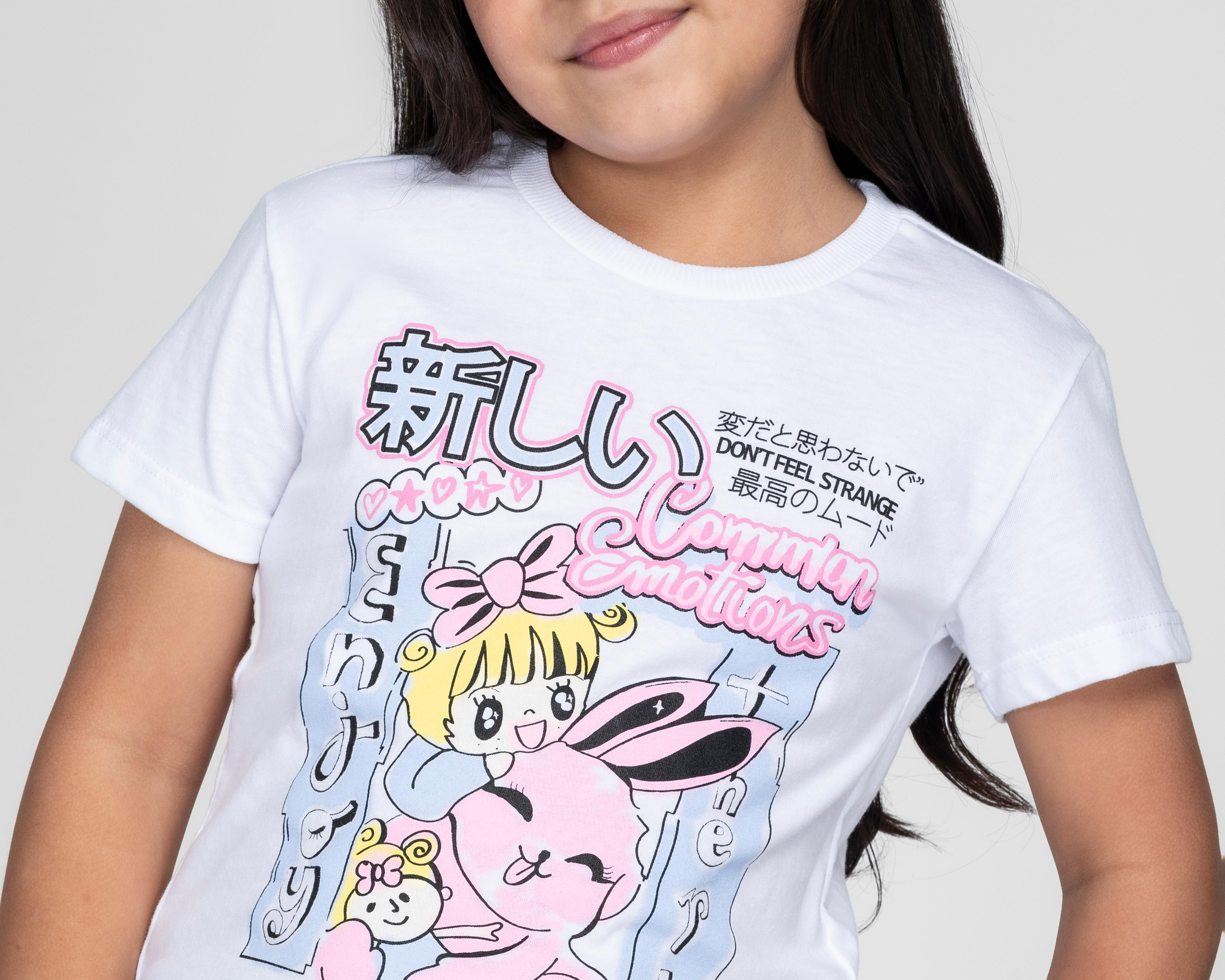 Foto 5 pulgar | Playera 18 Forever Manga Corta Estampado para Niña