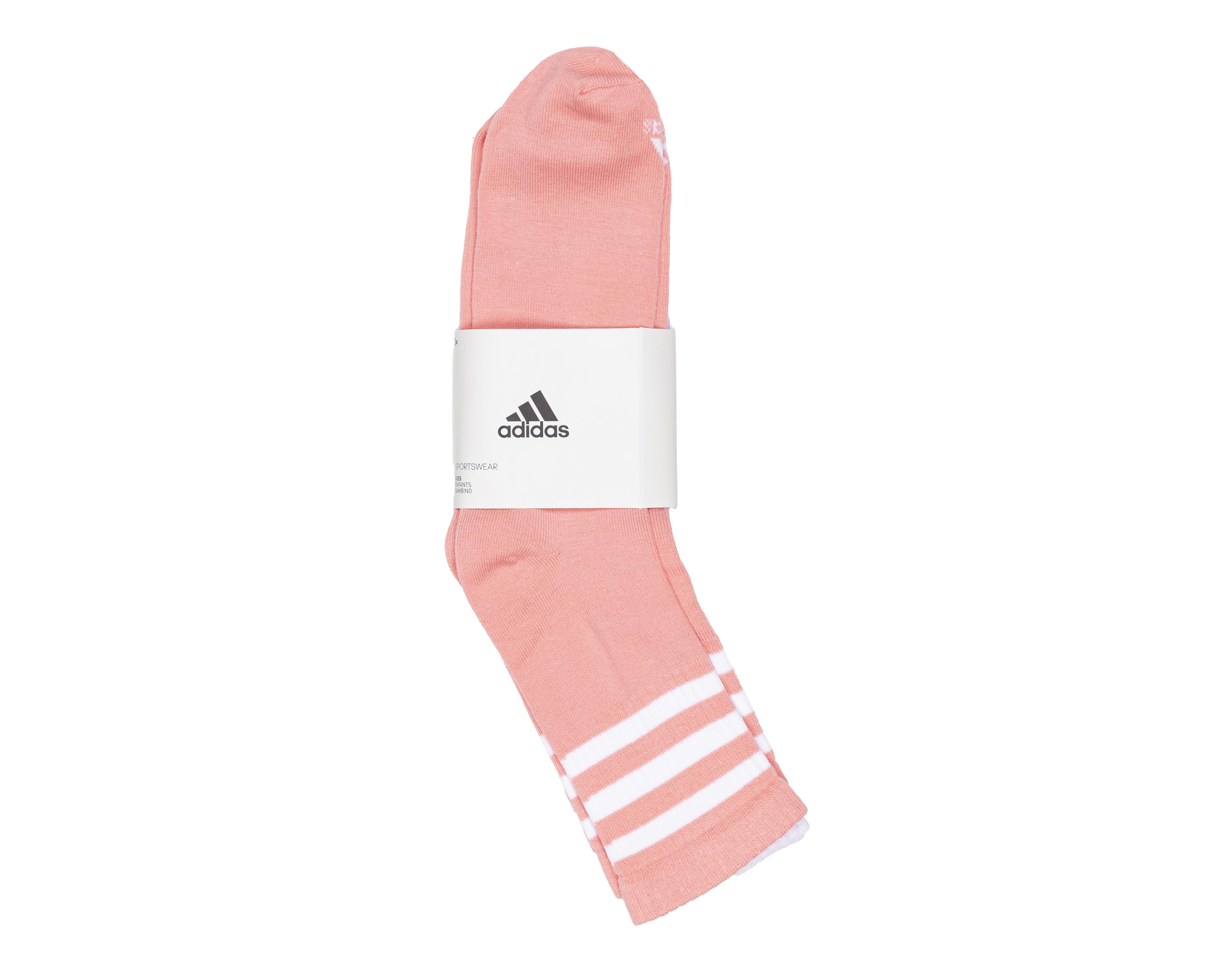 Foto 4 pulgar | Calcetas Largas Adidas para Niña 3 Pares