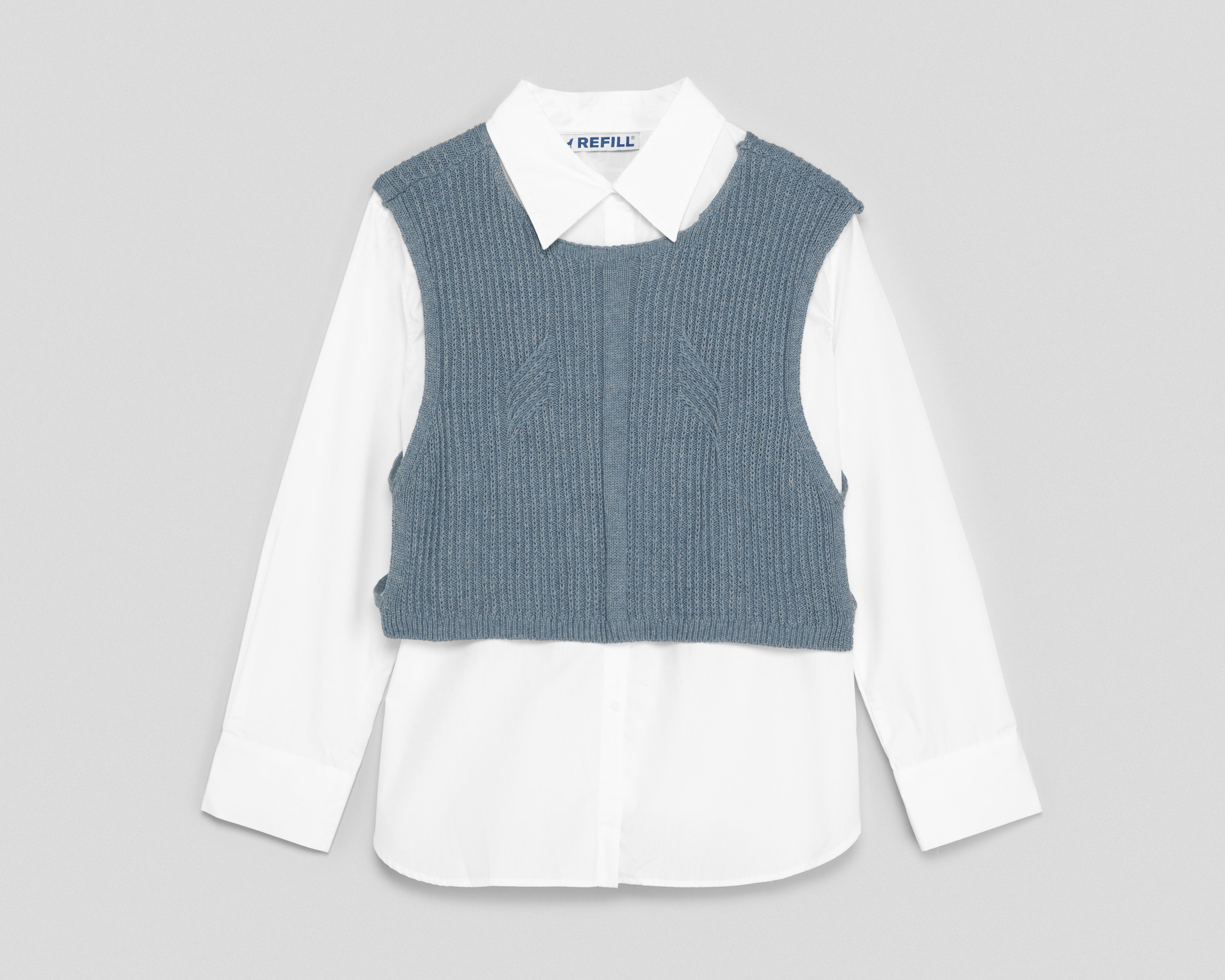 Camisa con Chaleco Refill Manga Larga para Niña $379