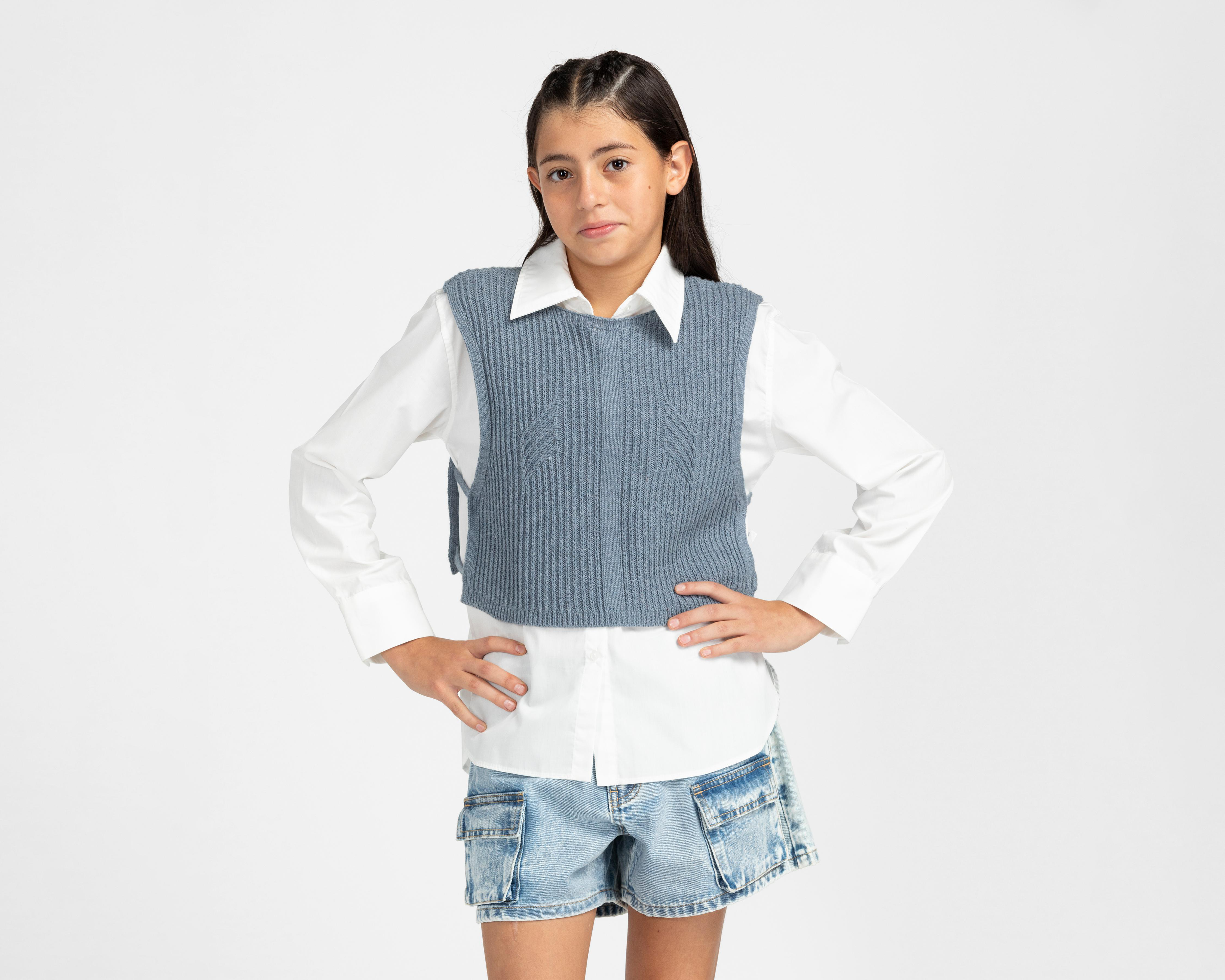 Foto 2 | Camisa con Chaleco Refill Manga Larga para Niña