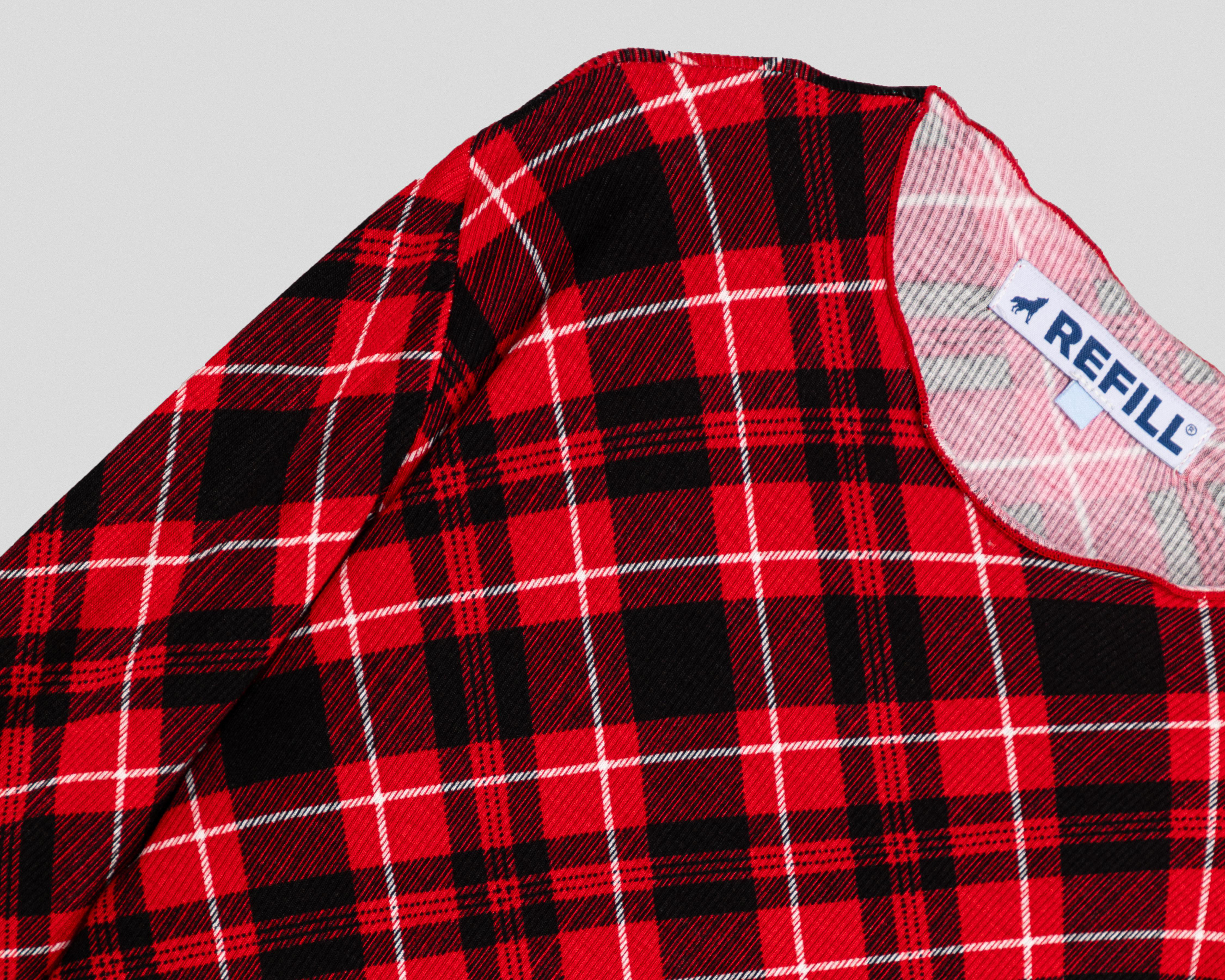 Foto 4 pulgar | Blusa Refill Manga Larga a Cuadros para Niña