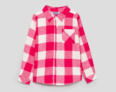 Foto 1 | Blusa Refill Manga Larga a Cuadros para Niña
