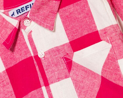Foto 3 | Blusa Refill Manga Larga a Cuadros para Niña