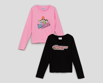 Foto 1 | Playera Las Chicas Superpoderosas para Niña 2 Piezas