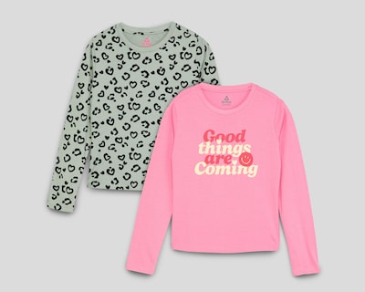 Foto 1 | Playera Girls Attitude para Niña 2 Piezas