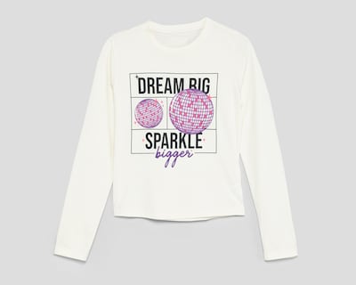 Foto 1 | Playera Girls Attitude Manga Larga Estampada Juvenil