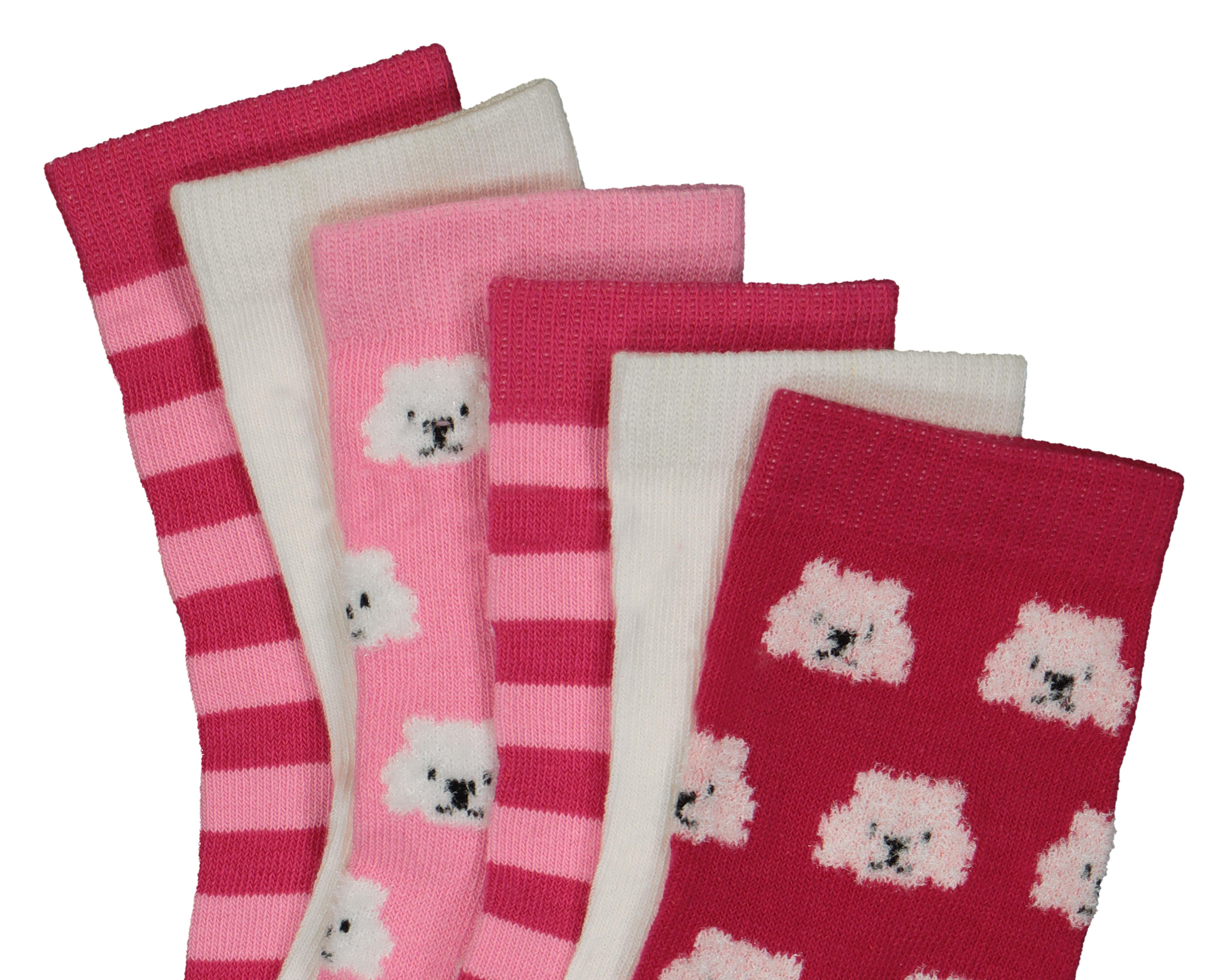 Foto 3 pulgar | Calcetas Largas Girl Attitude Estampadas para Niña 6 Pares