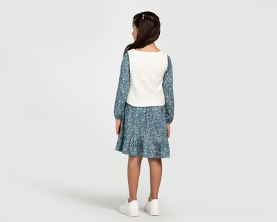 Foto 3 | Vestido Azul Refill para Niña con Chaleco