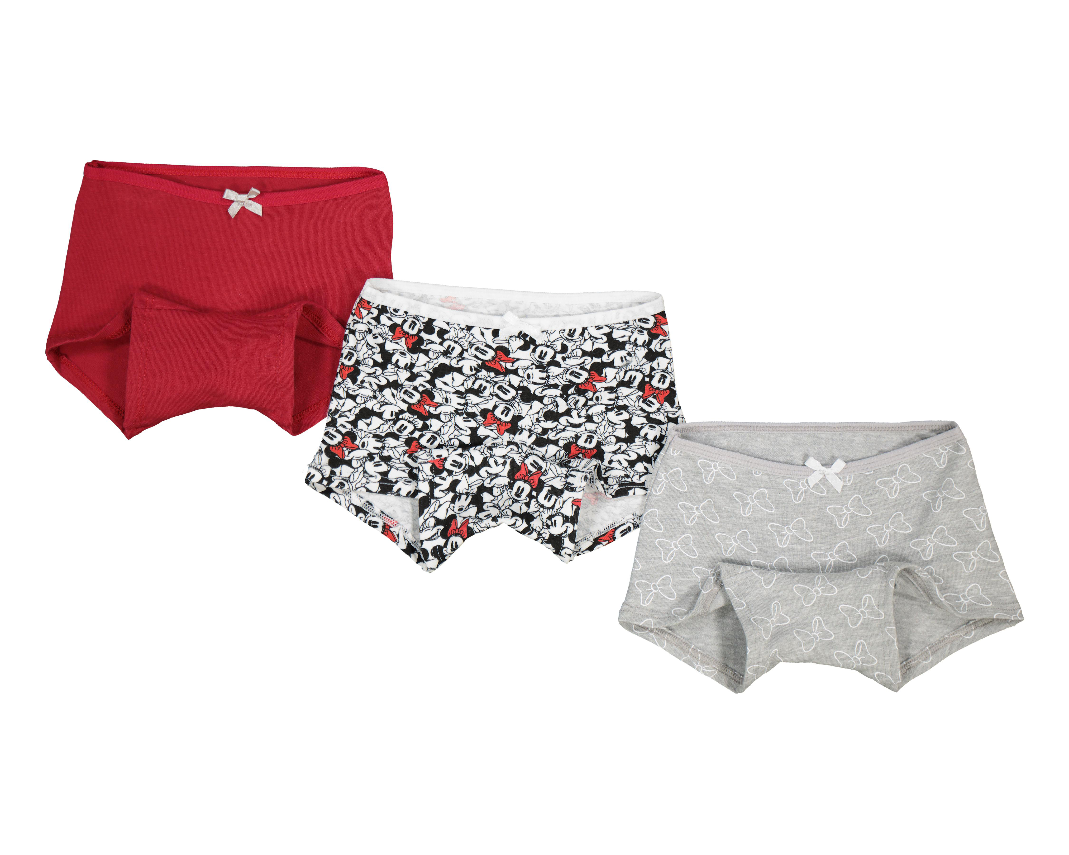 Bóxer Disney Minnie Mouse para Niña 3 Piezas