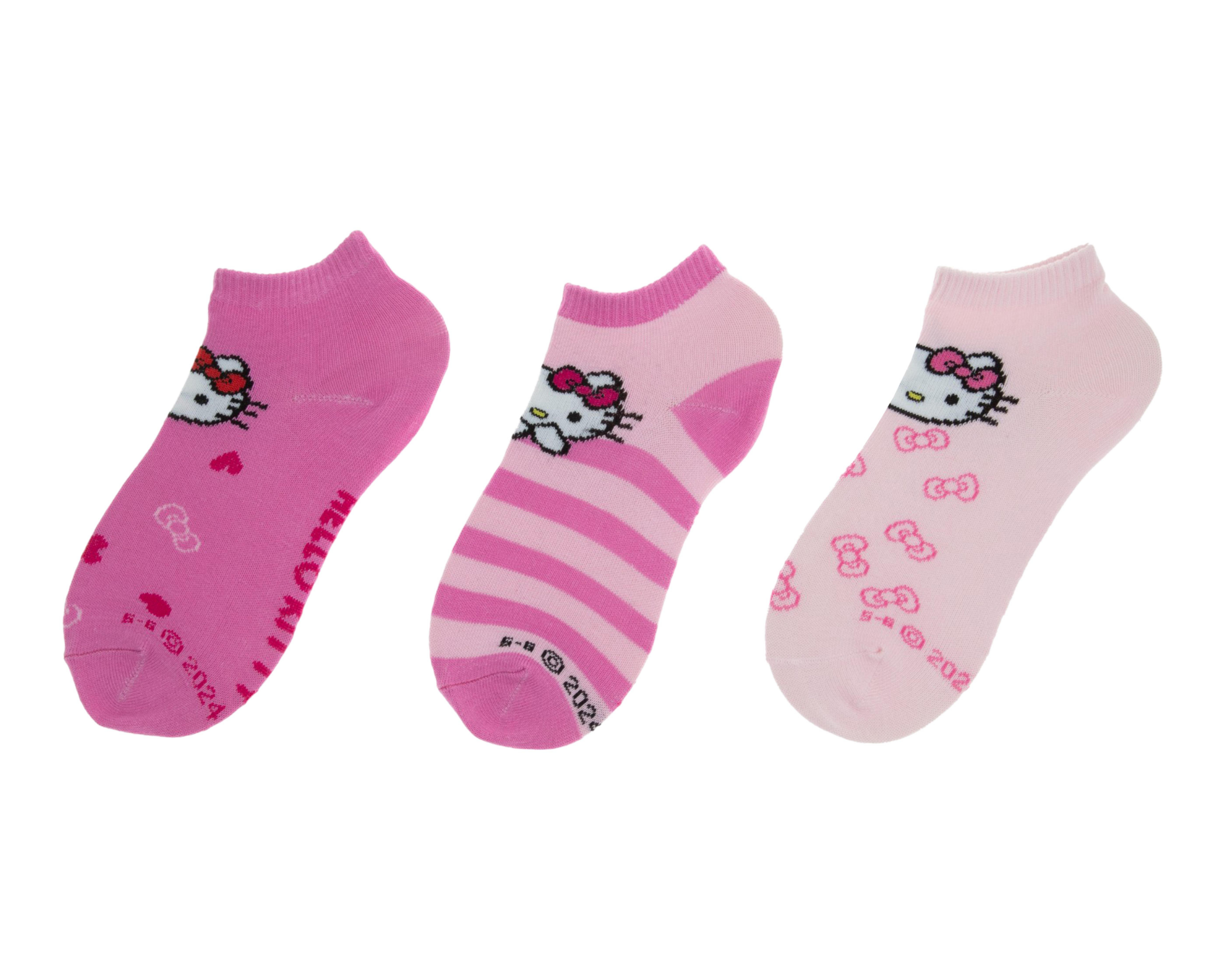 Calcetas Tines Hello Kitty para Niña 3 Pares