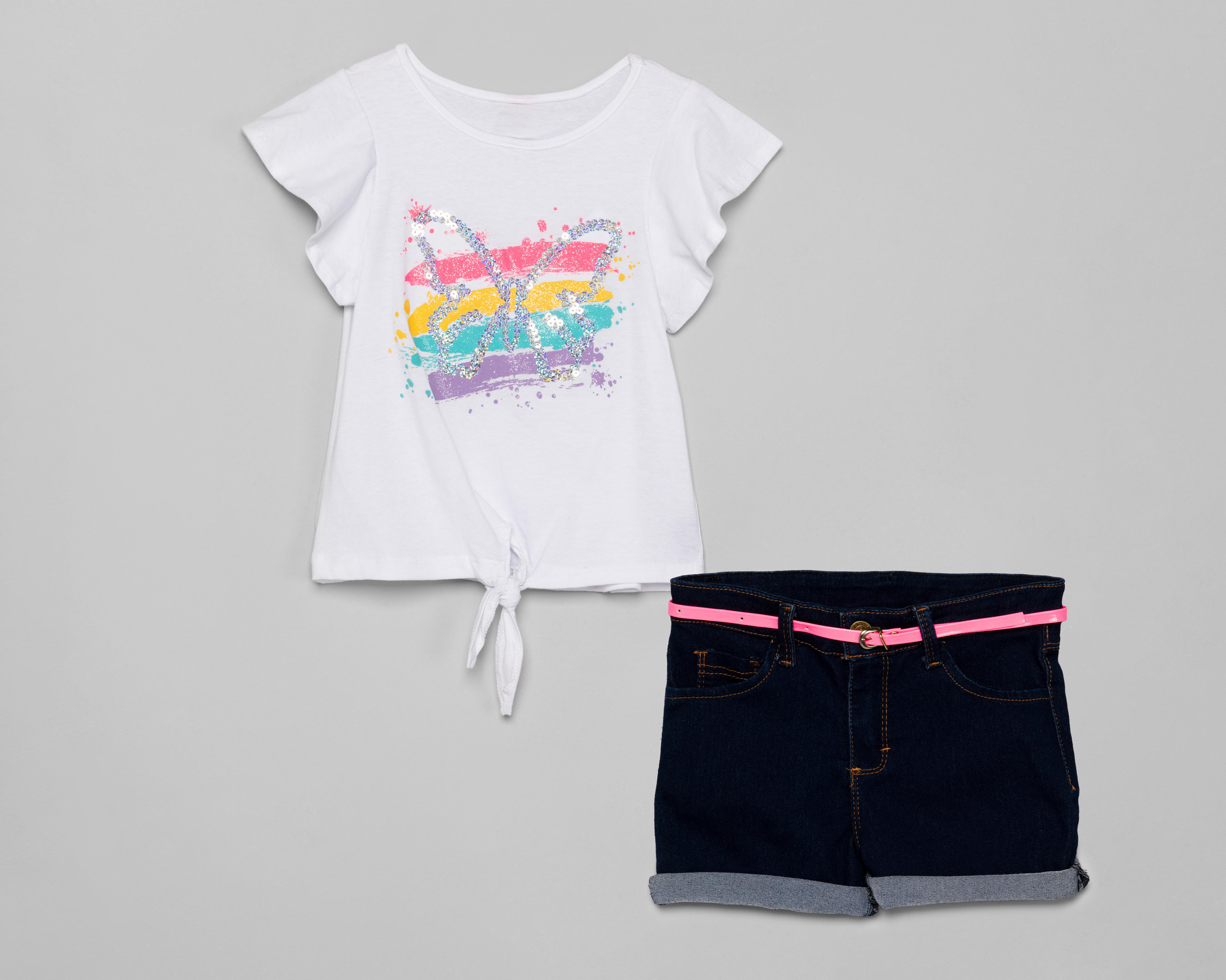 Conjunto Blusa y Short Girls Attitude para Niña