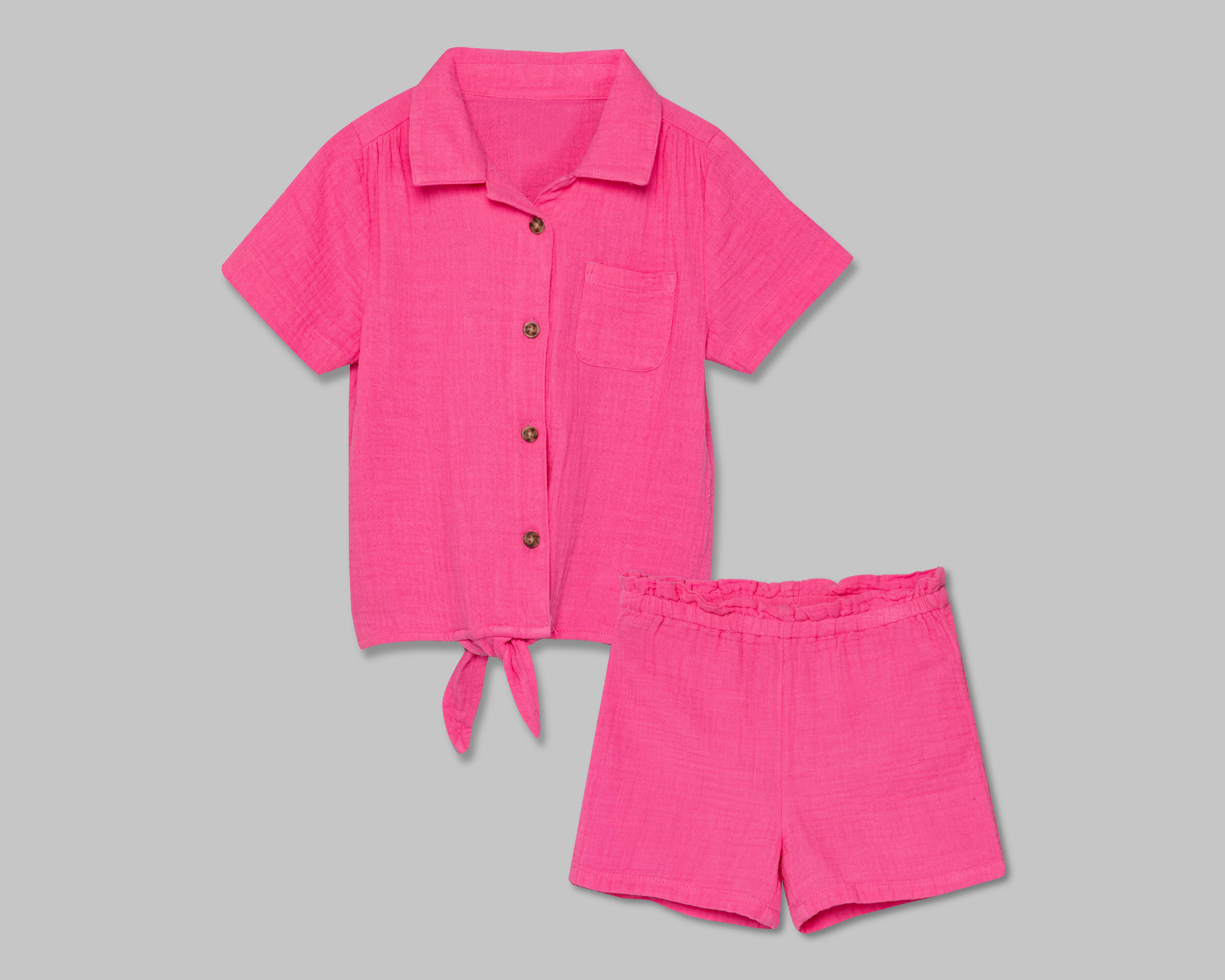 Conjunto de Blusa y Short Girls Attitude para Niña