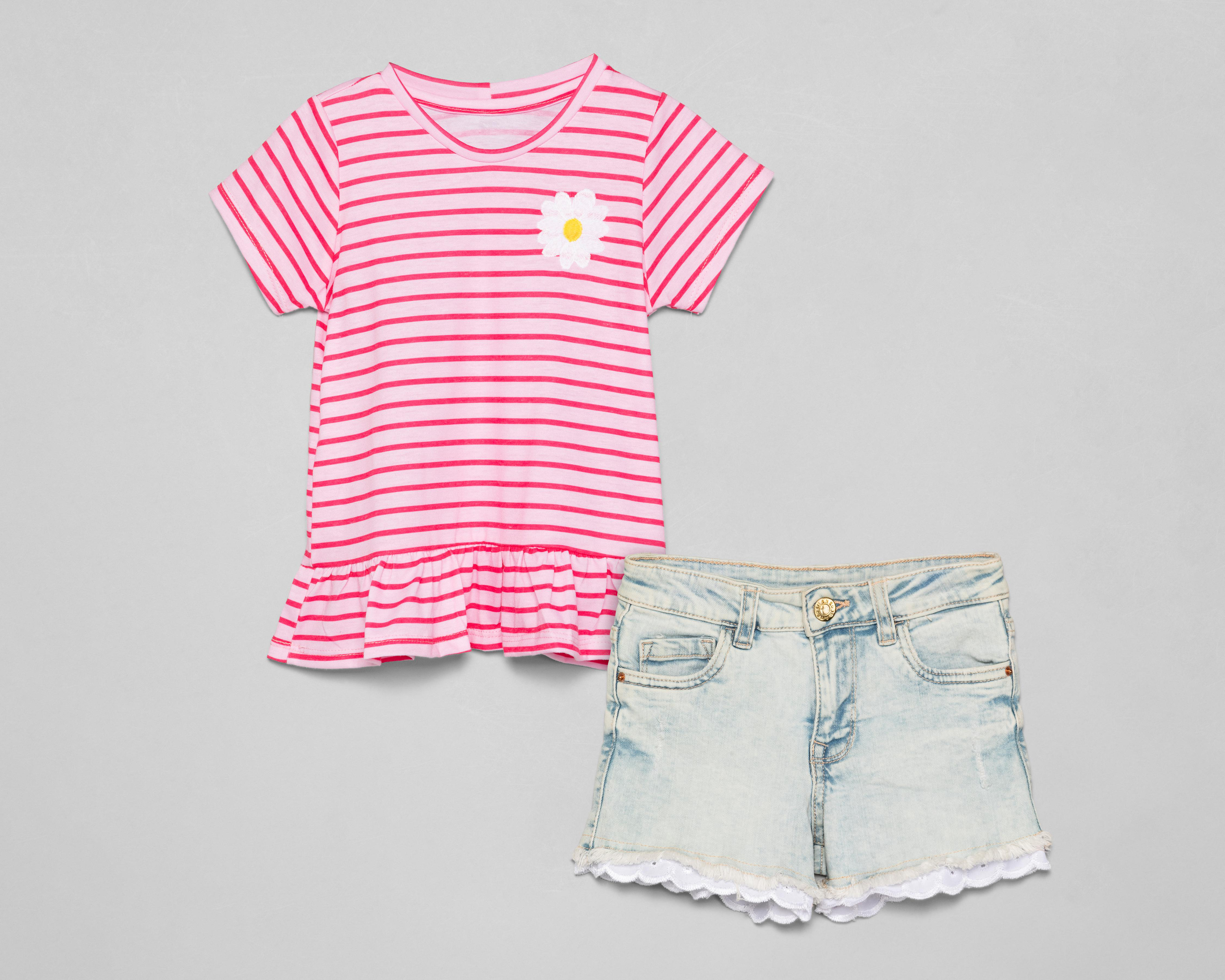 Conjunto de Playera y Short Girls Attitude para Niña