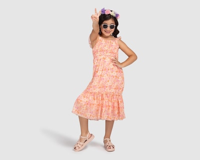 Foto 2 | Vestido Rosa Refill para Niña con Diadema