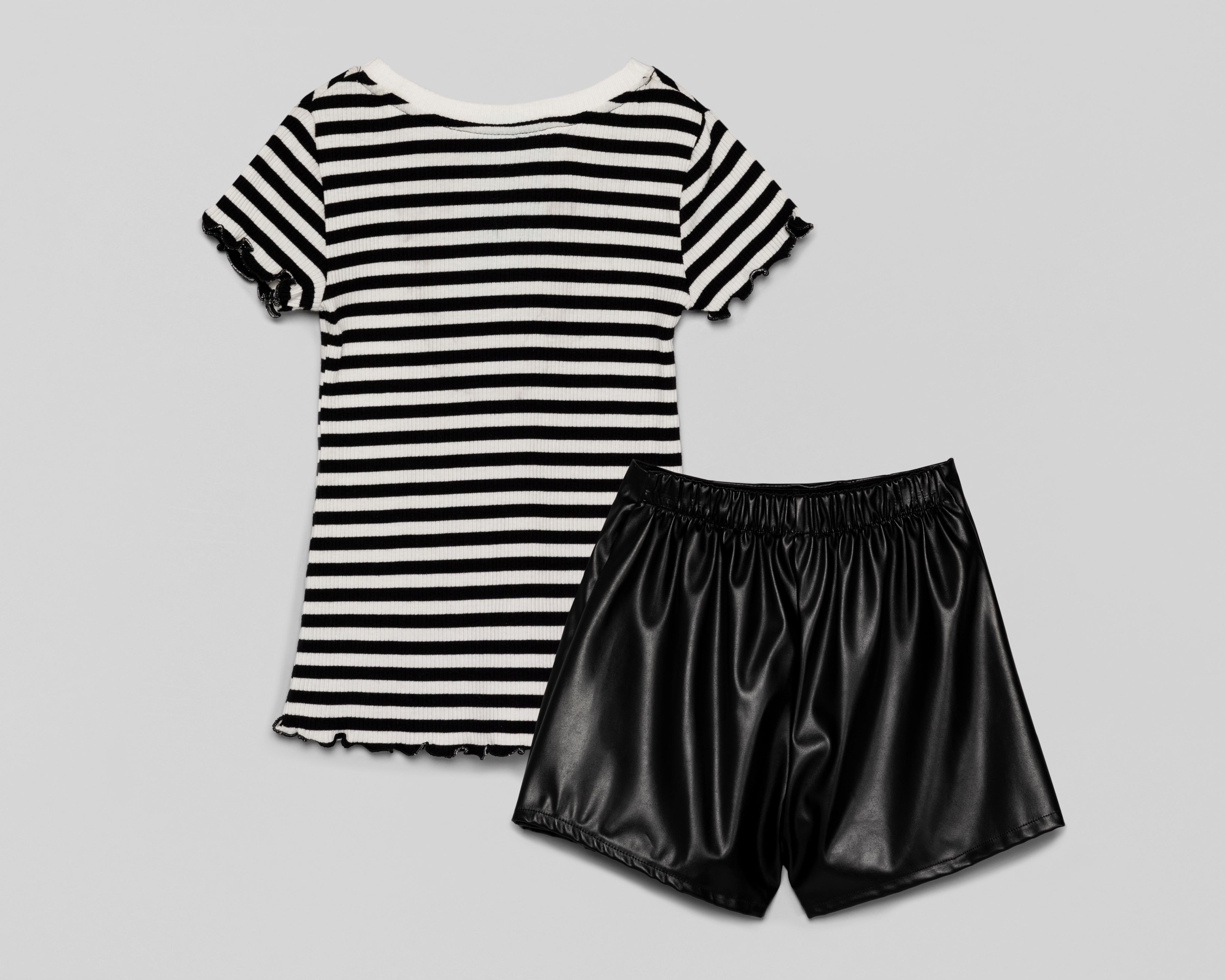 Foto 2 | Conjunto de Blusa y Short Falda Girls Attitude Juvenil