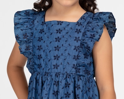 Foto 4 | Vestido Azul Refill para Niña