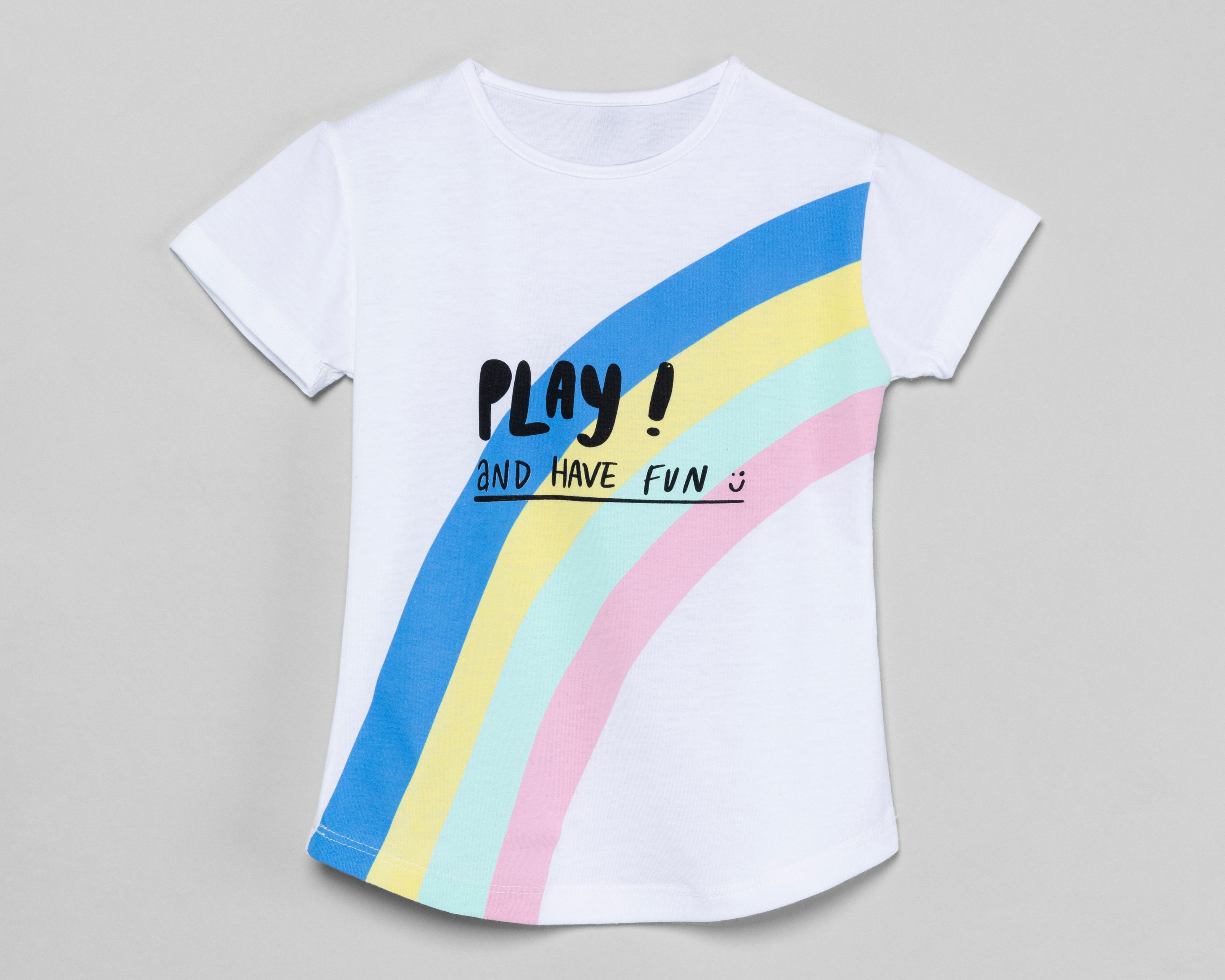 Playera Girls Attitude Manga Corta para Niña