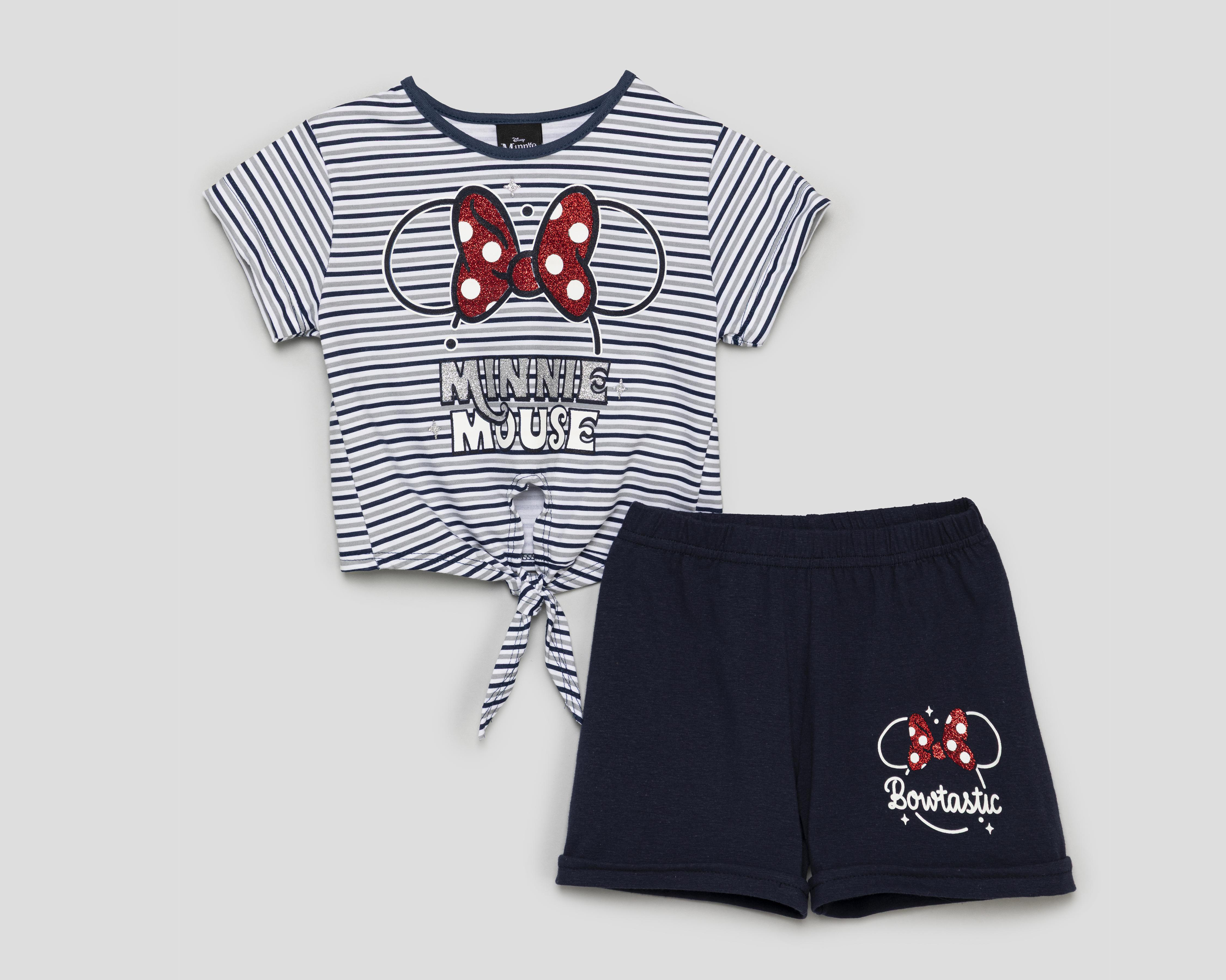 Foto 2 pulgar | Conjunto de Short y Playera Disney Minnie Mouse para Niña