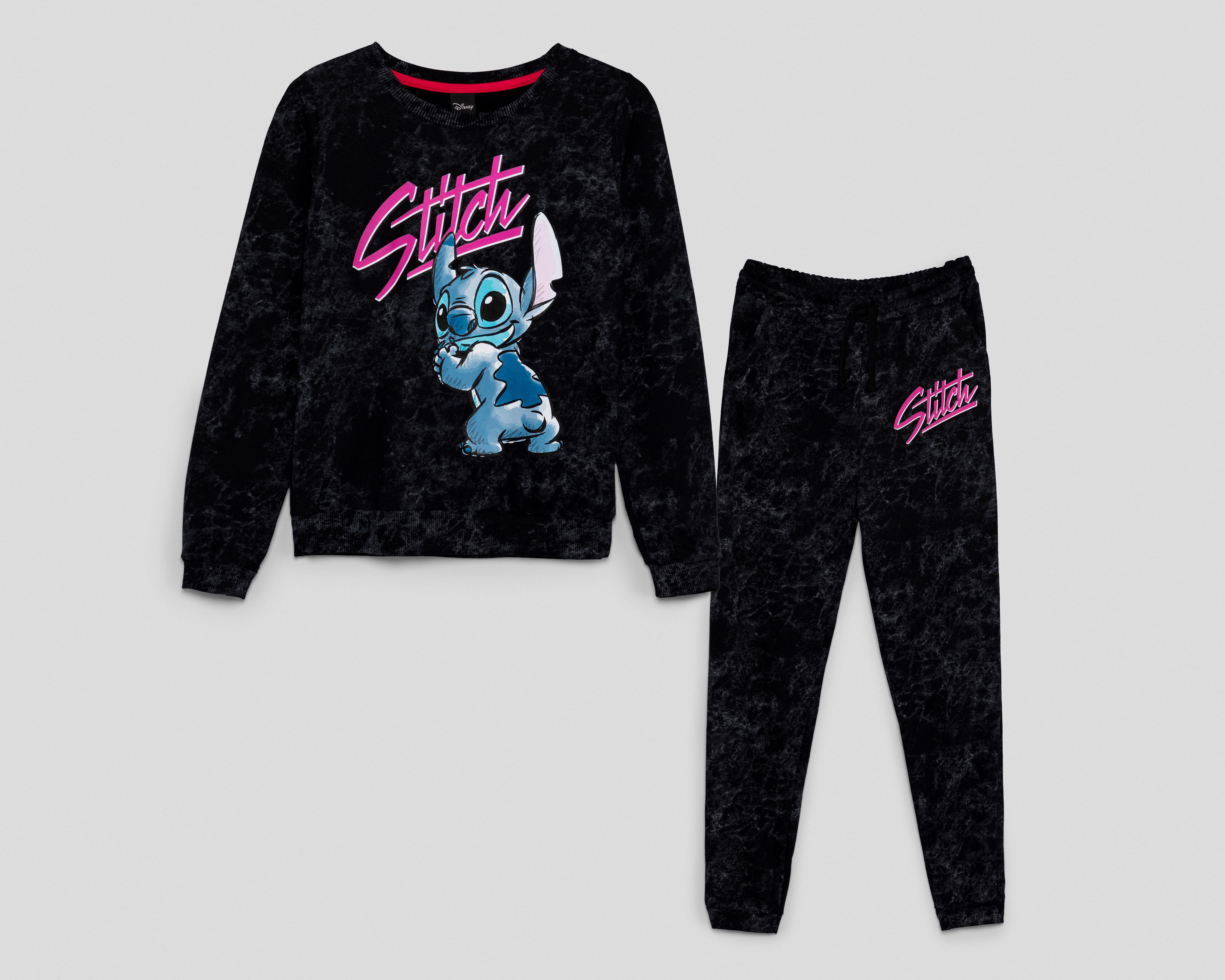 Foto 1 | Conjunto de Pants y Sudadera Disney Stitch Juvenil