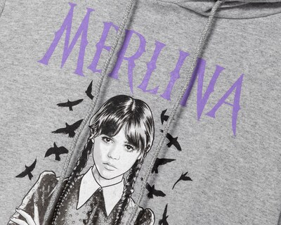 Foto 3 | Sudadera Merlina con Gorro Juvenil