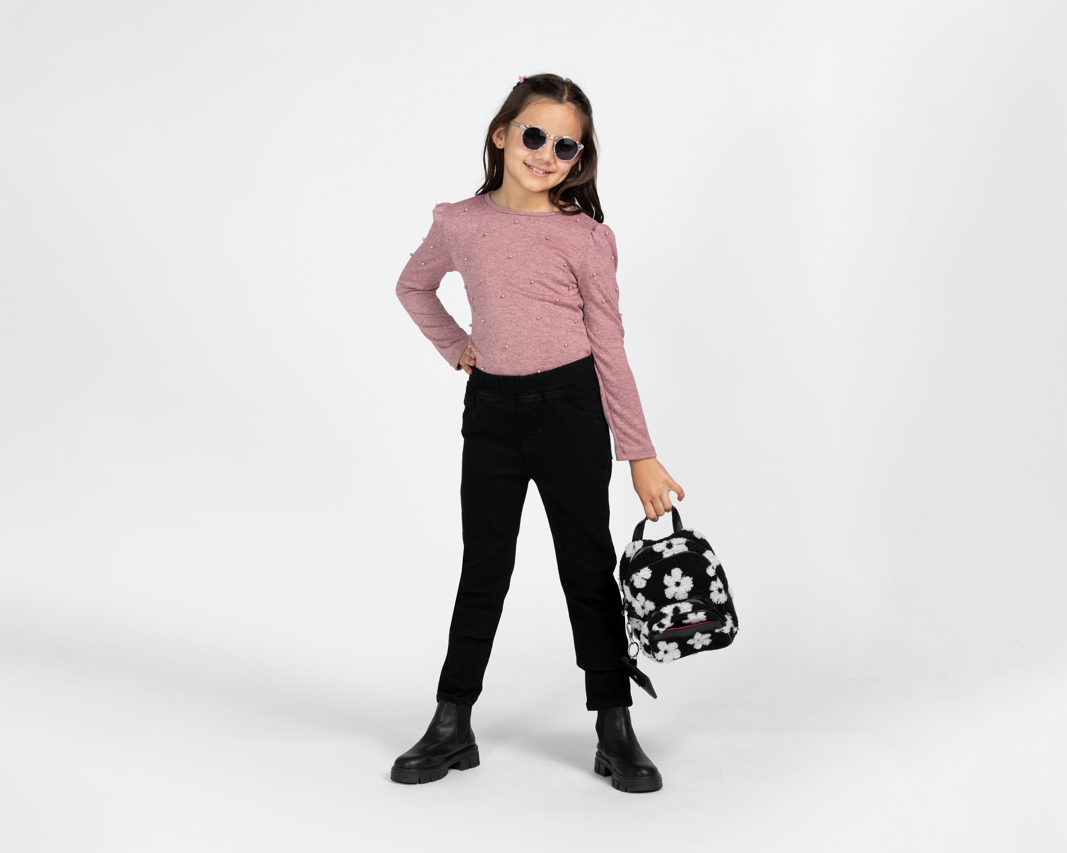 Foto 4 pulgar | Blusa Girls Attitude Manga Larga Lisa para Niña