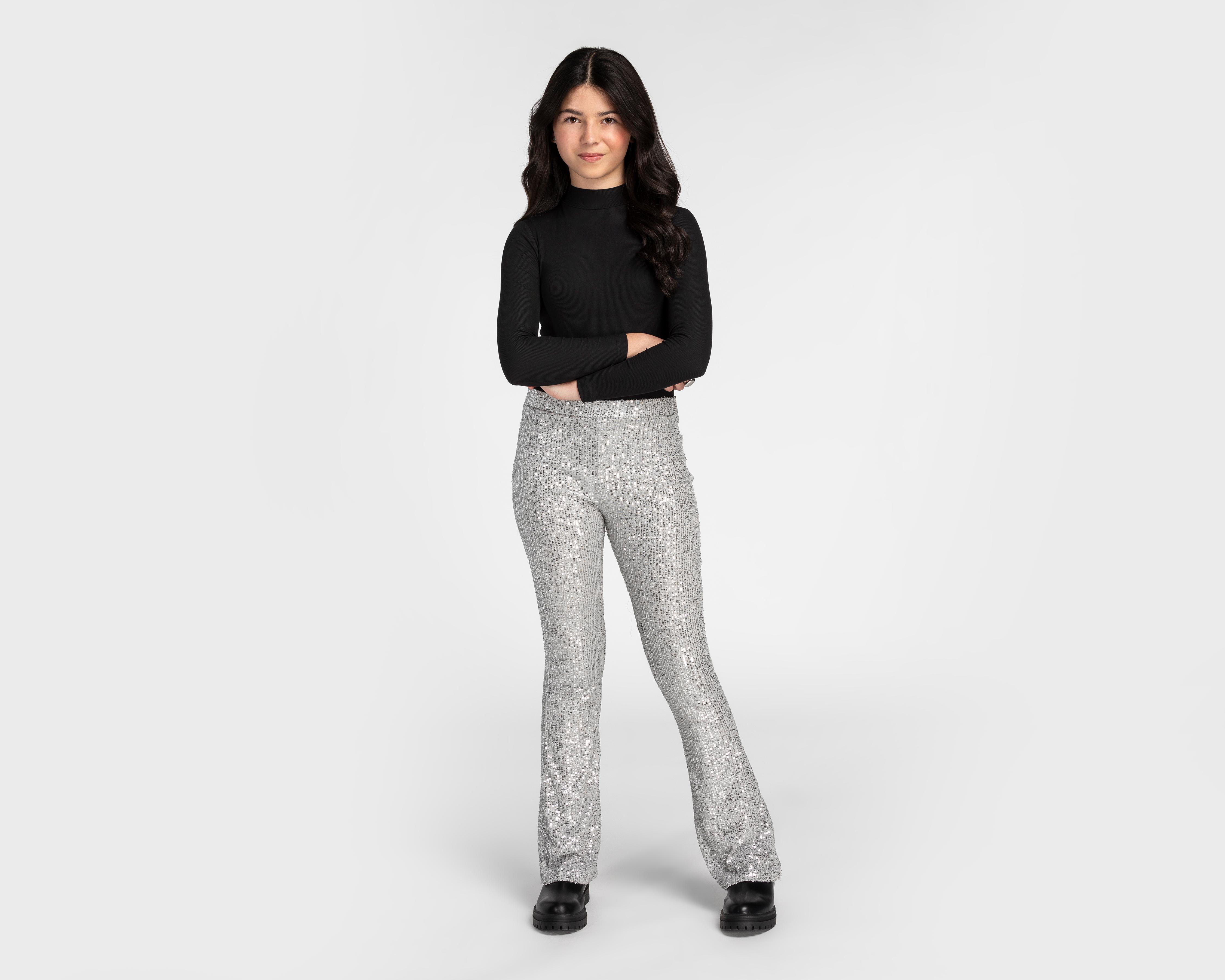 Foto 4 pulgar | Leggings Girls Attitude Flare para Niña