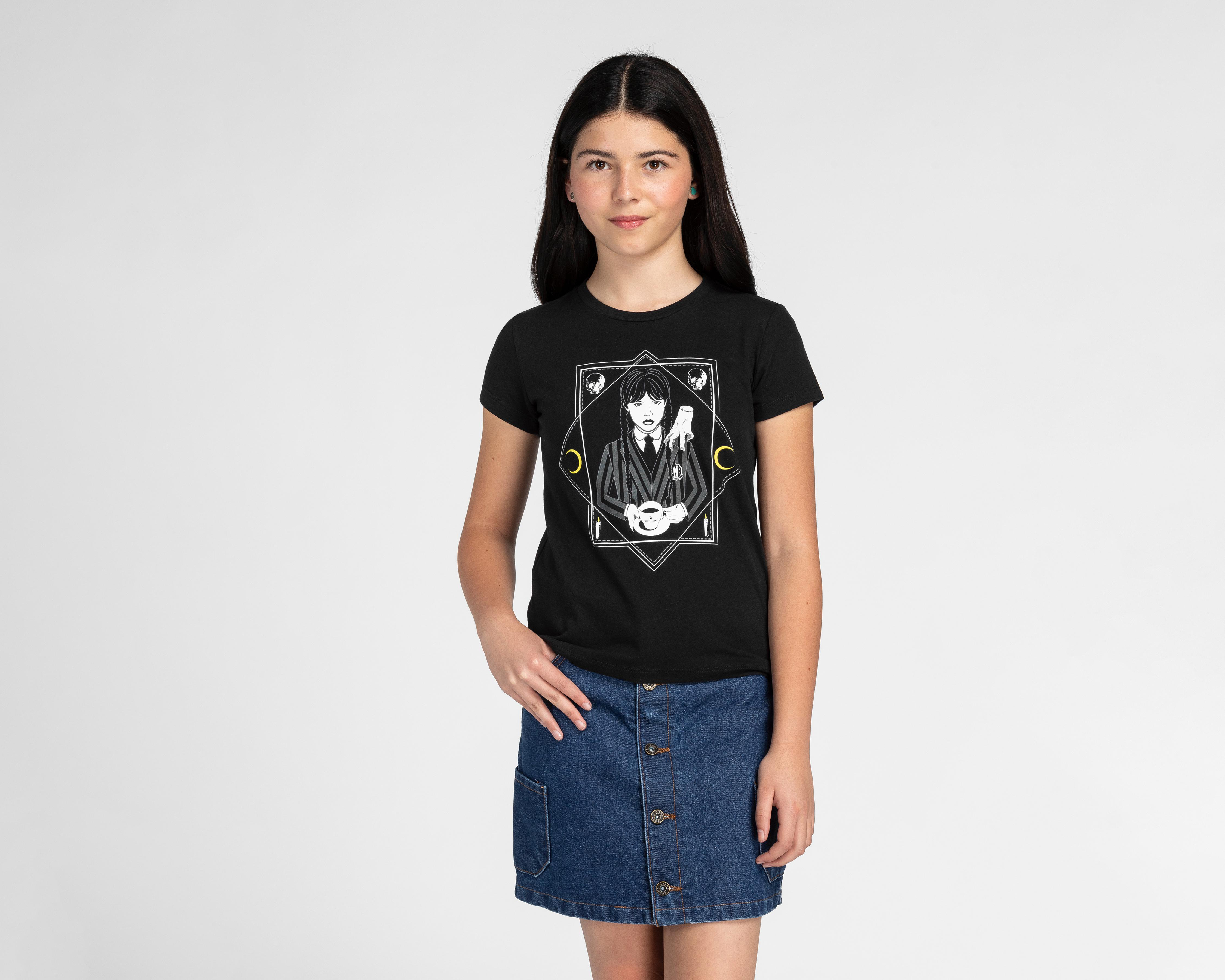 Playera Merlina Manga Corta Juvenil