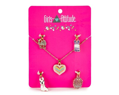 Foto 1 | Collar y Dijes de Bisutería Girls Attitude 5 Piezas