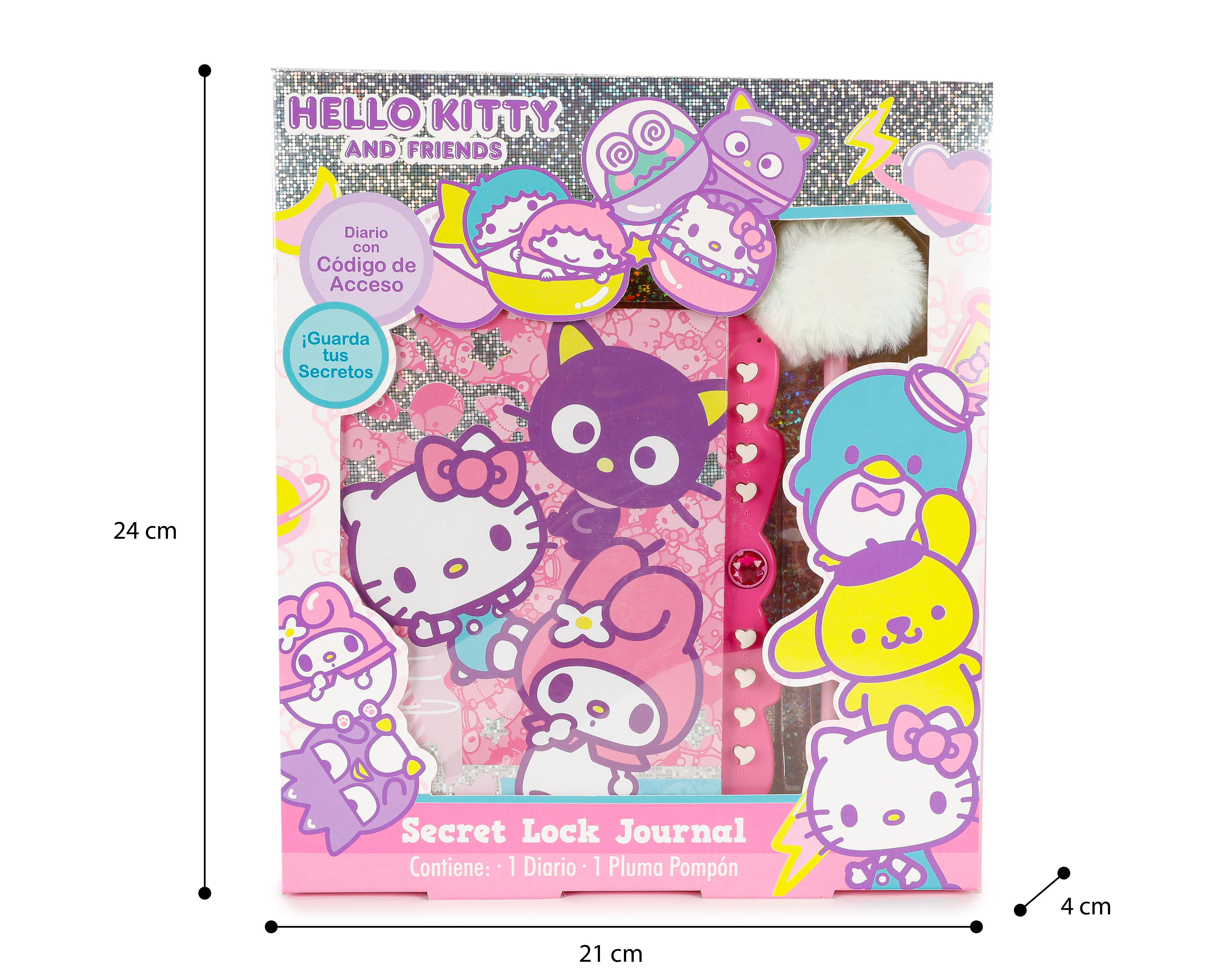 Foto 4 pulgar | Diario con Código de Acceso Hello Kitty con Accesorio
