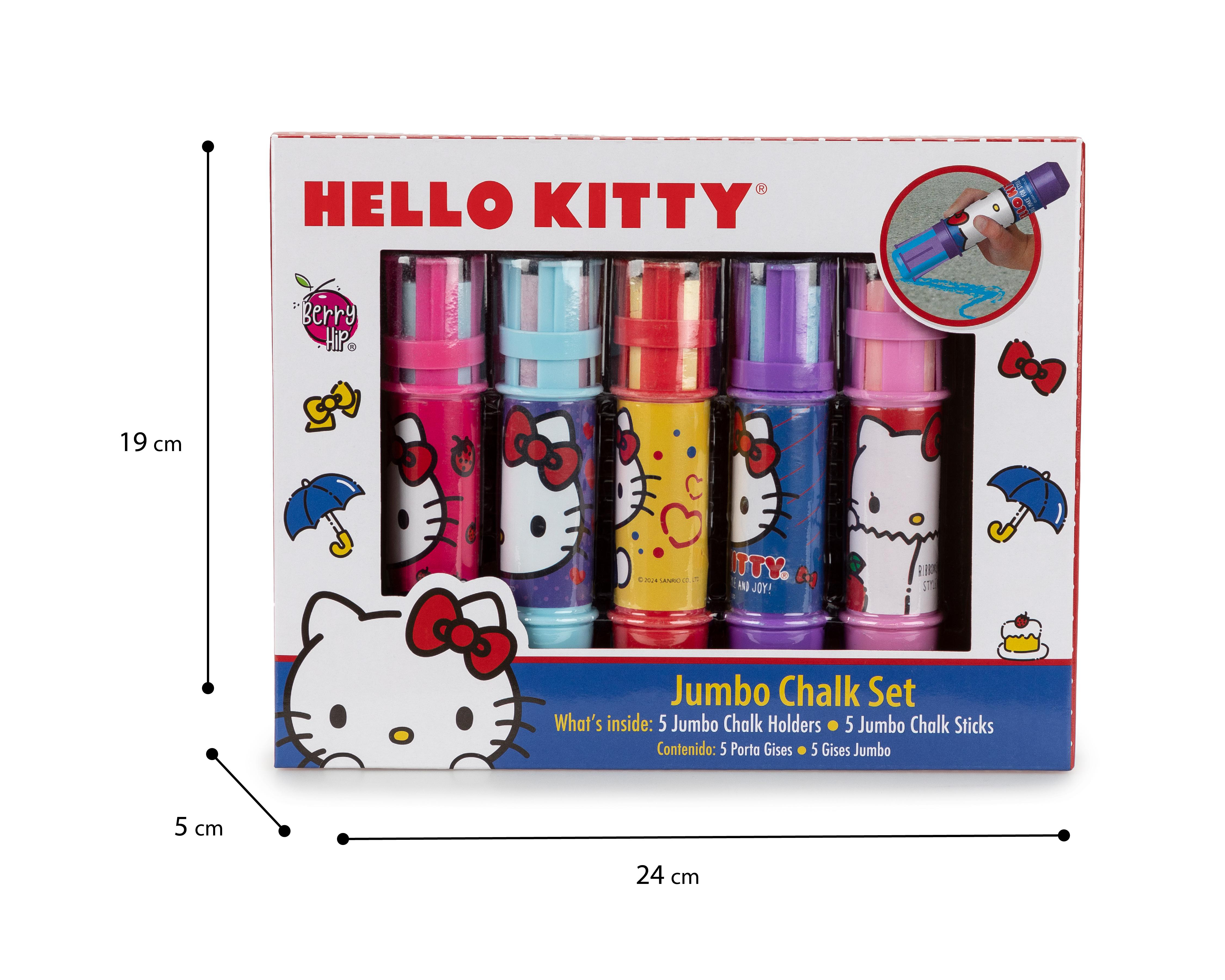 Foto 4 pulgar | Juego de Gises Jumbo Hello Kitty