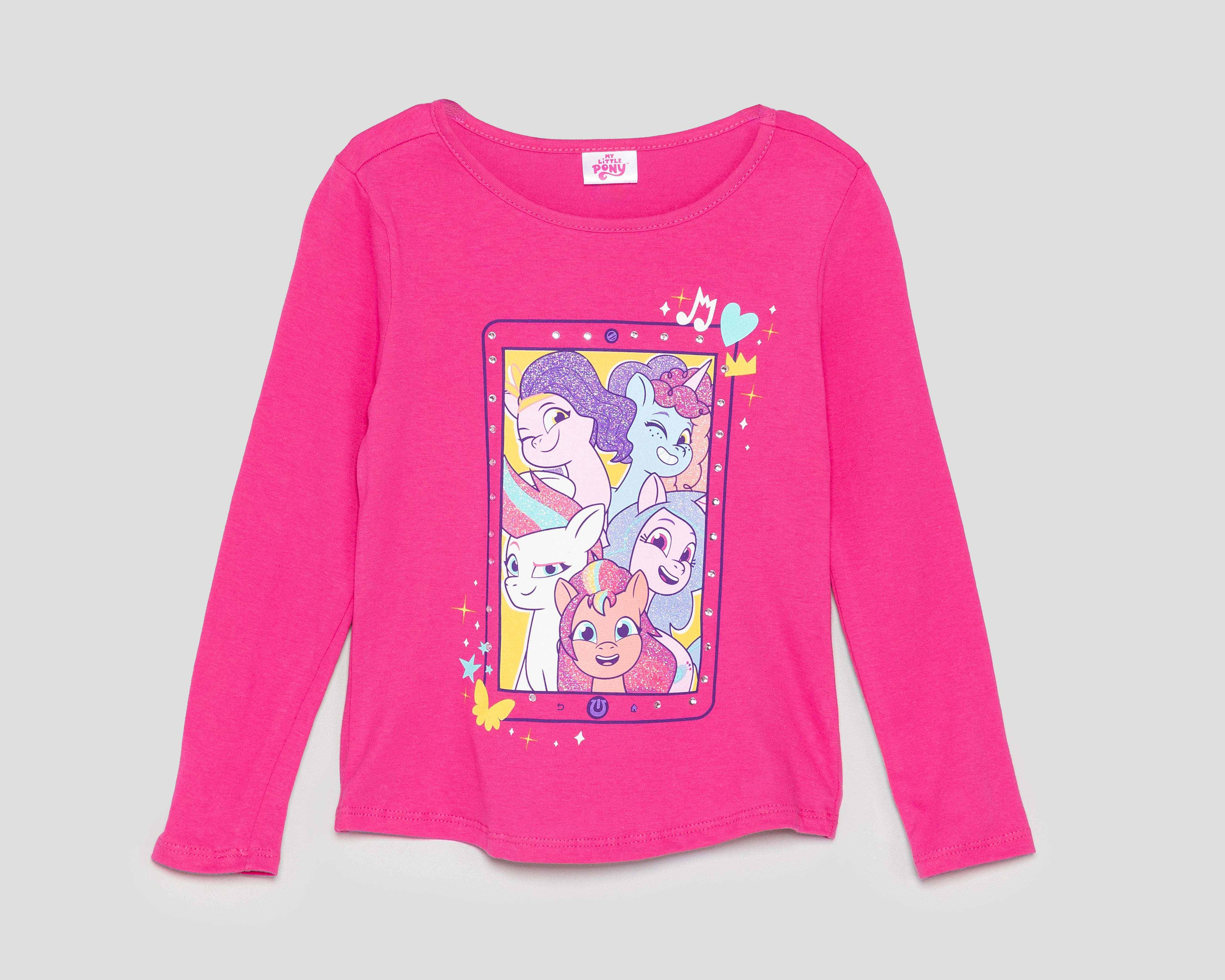 Playera My Little Pony Manga Larga Estampada para Niña