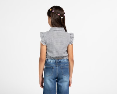 Foto 2 | Blusa Refill sin Mangas a Cuadros para Niña