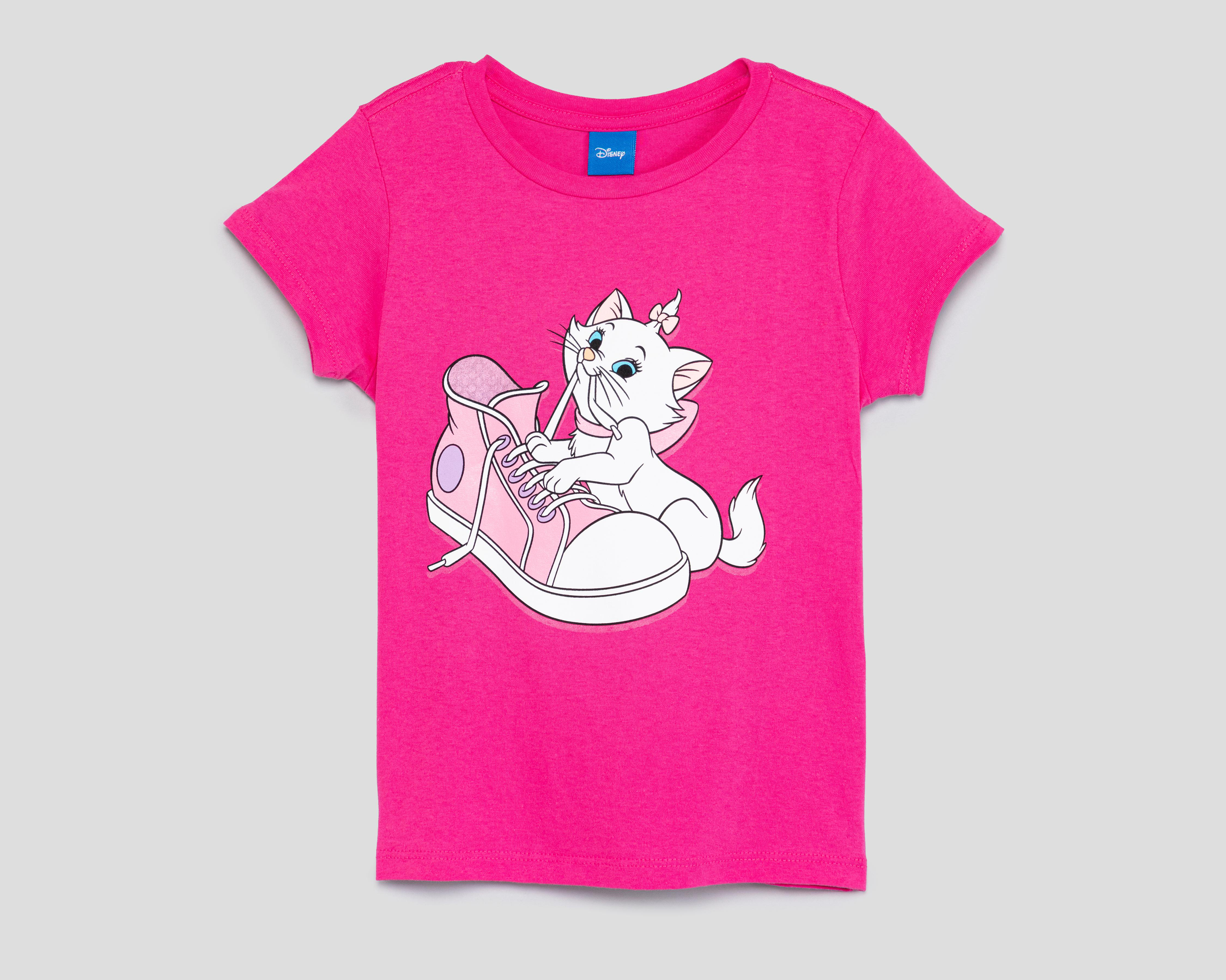 Playera Disney Manga Corta Estampada para Niña